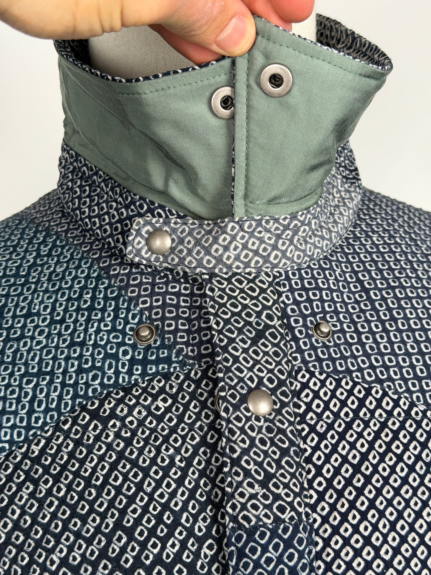FW22 SPOT Kerchief Down JKT (Vt.Shibori)