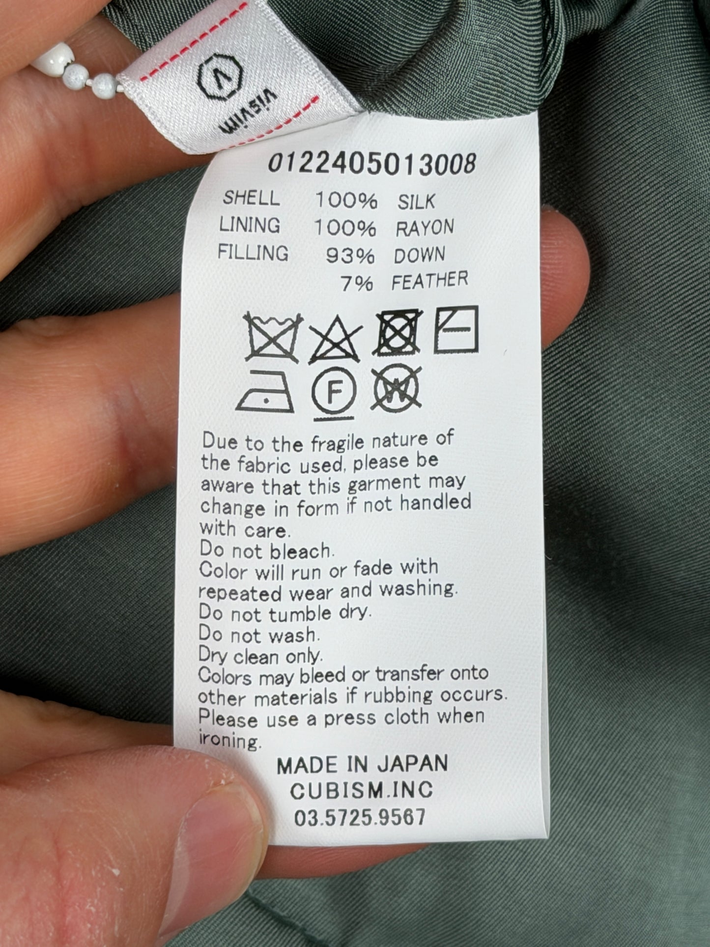 FW22 SPOT Kerchief Down JKT (Vt.Shibori)