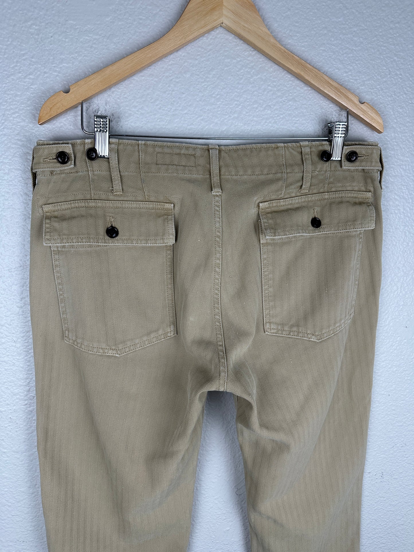 FW20 HW Drill Mil Pants (Herringbone)