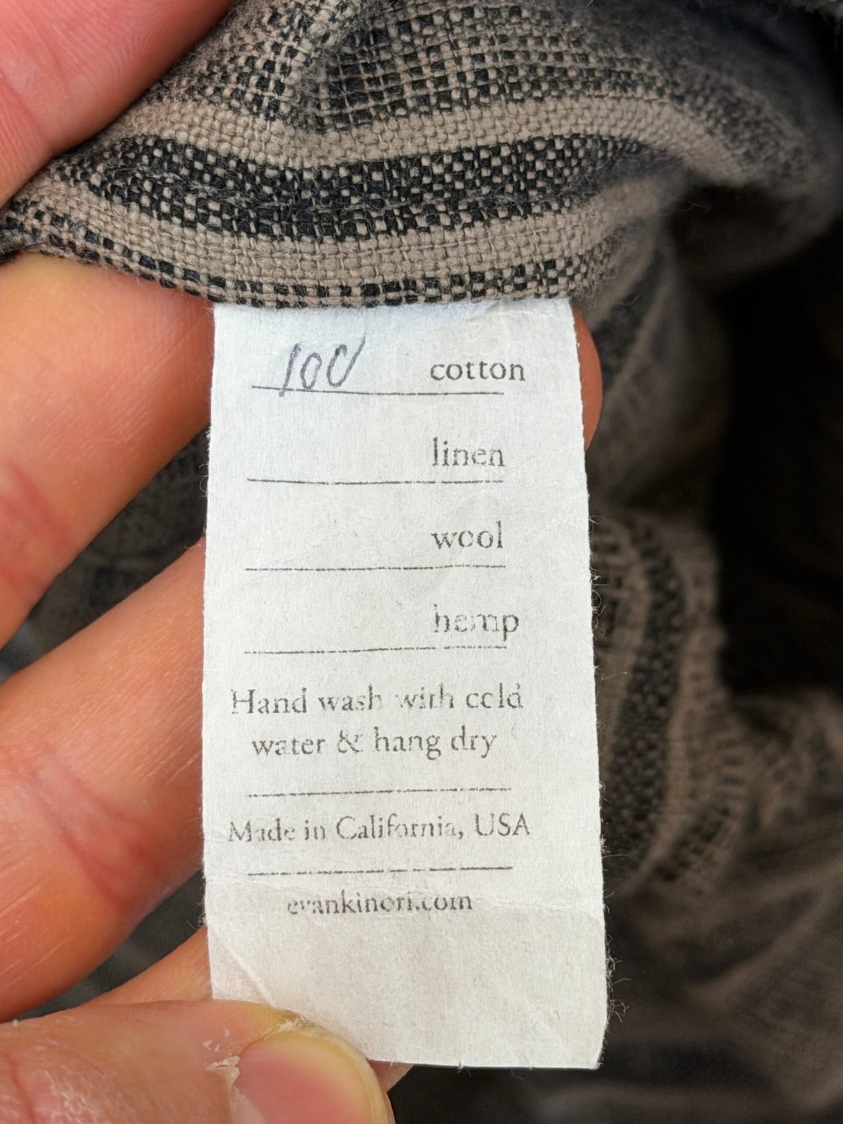 Slub Kasuri Cotton Stripe Anorak