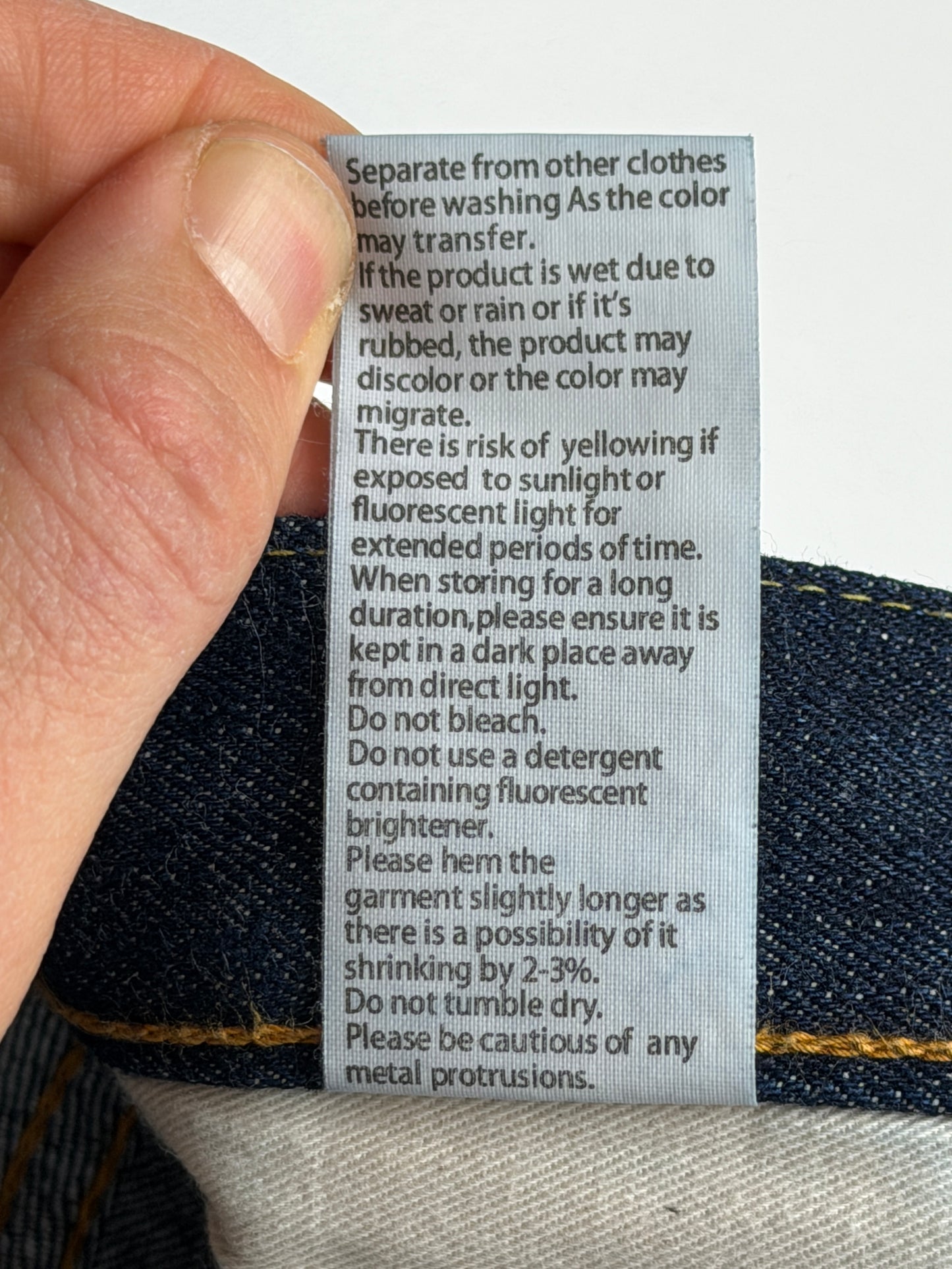 105 Standard Fit Selvedge Denim