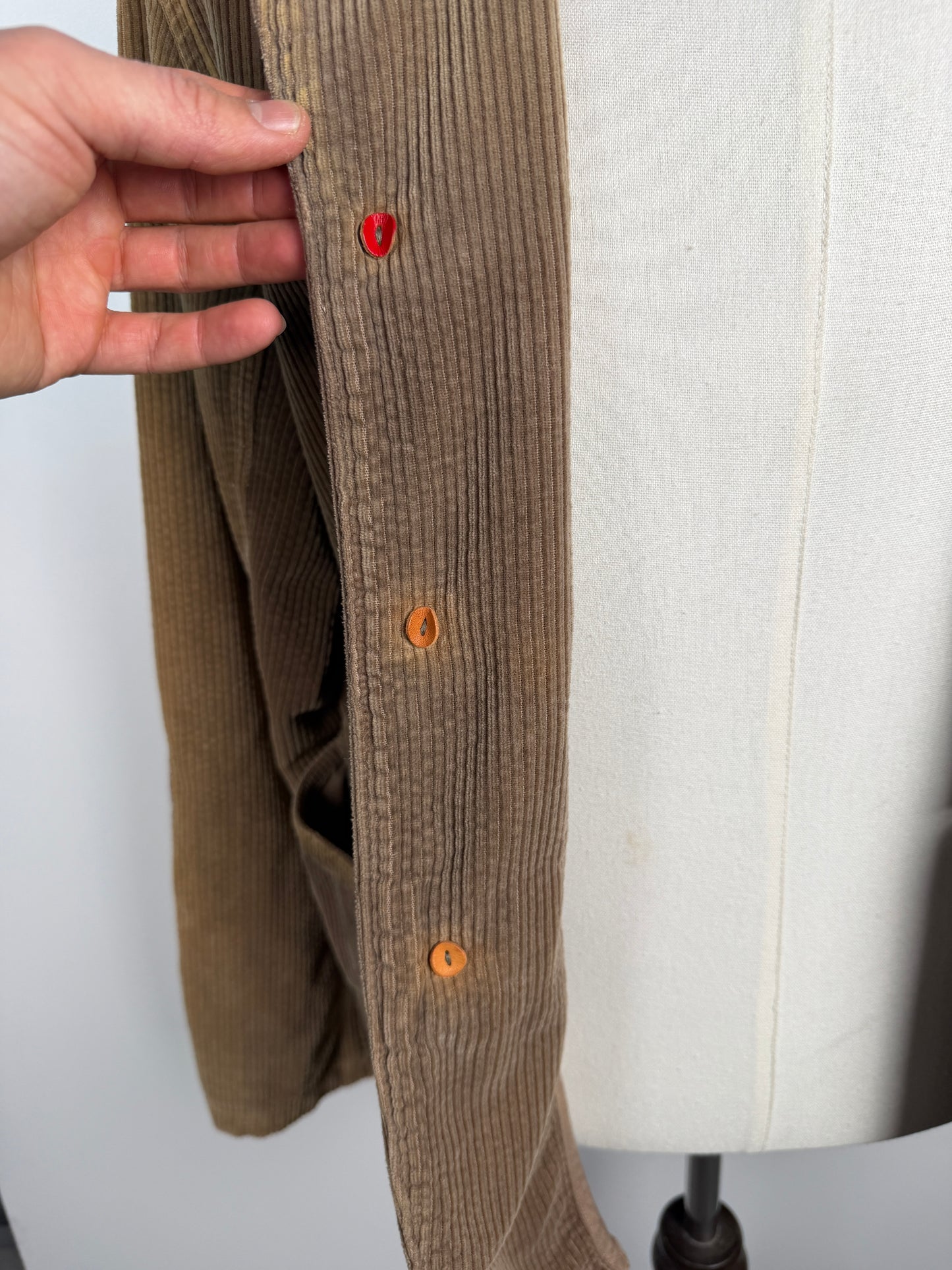 Distressed Corduroy Hospital JKT