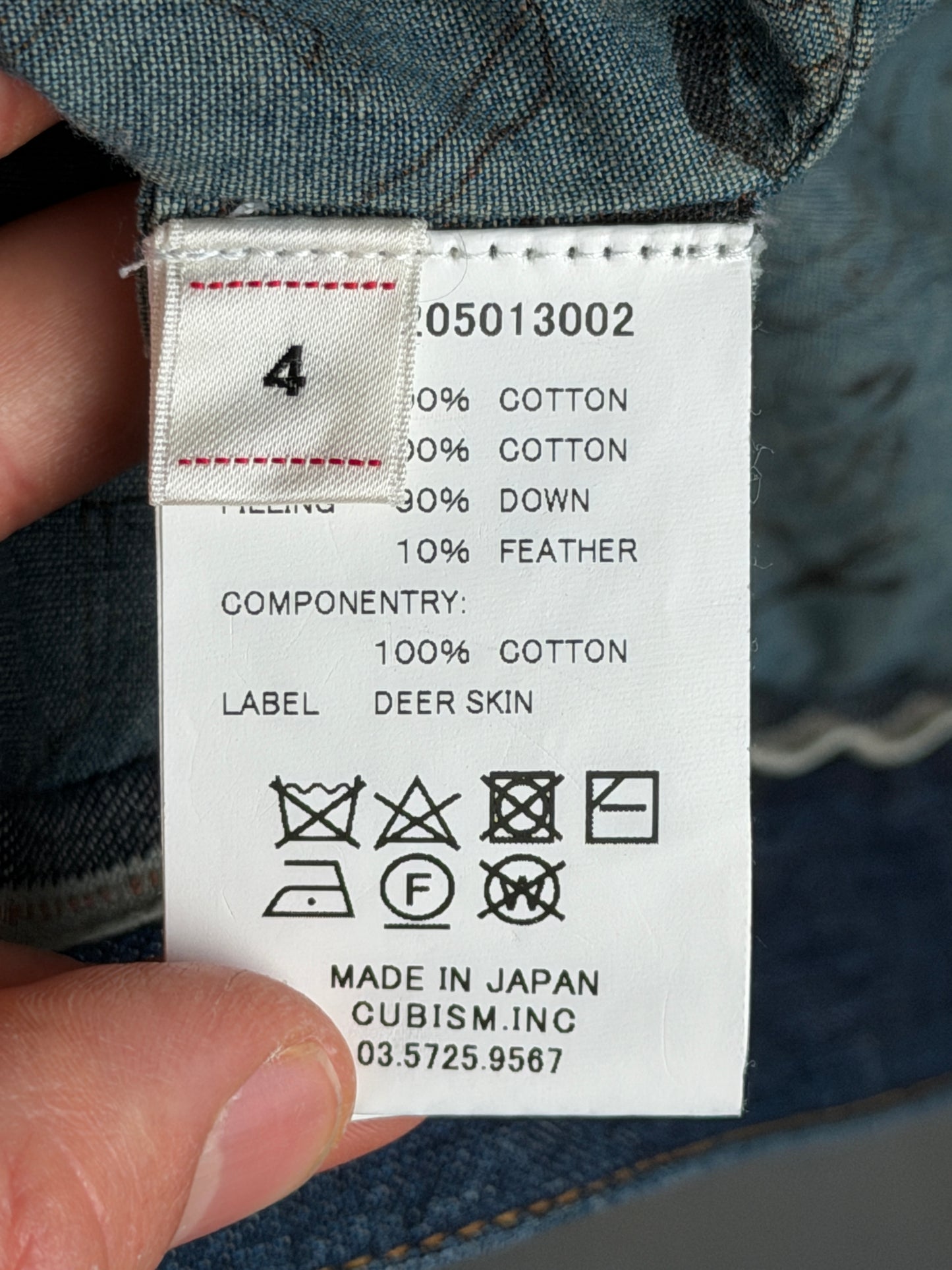 FW18 SS 101 Down JKT DMGD