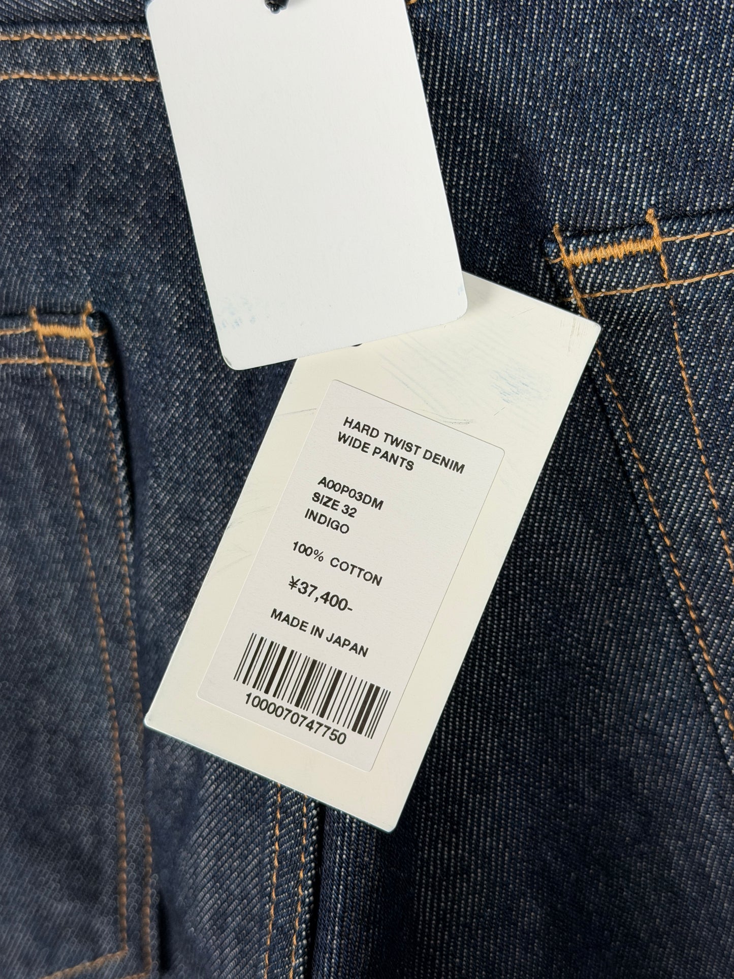 Hard Twist Denim Wide Pants