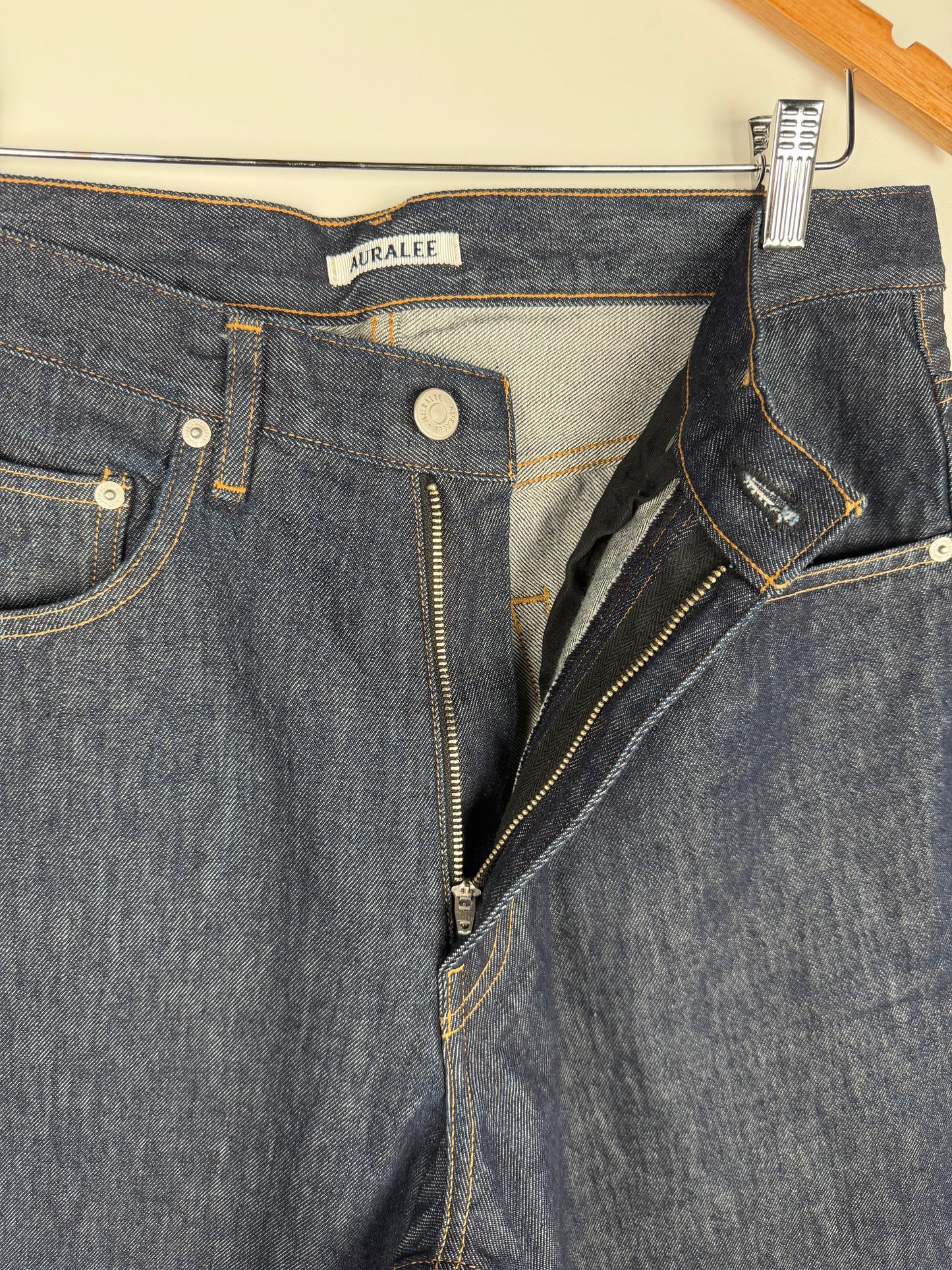 Hard Twist Denim Wide Pants