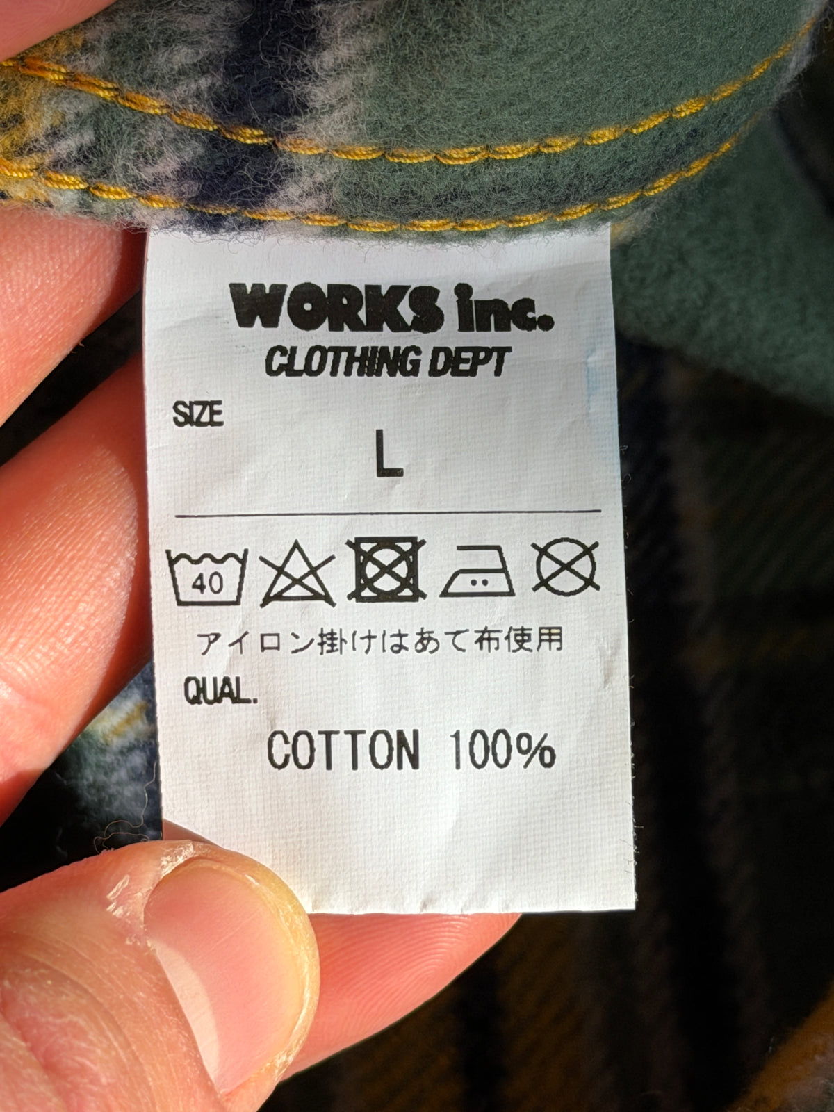 Ultra Heavy Flannel Tartan Check Work Shirt