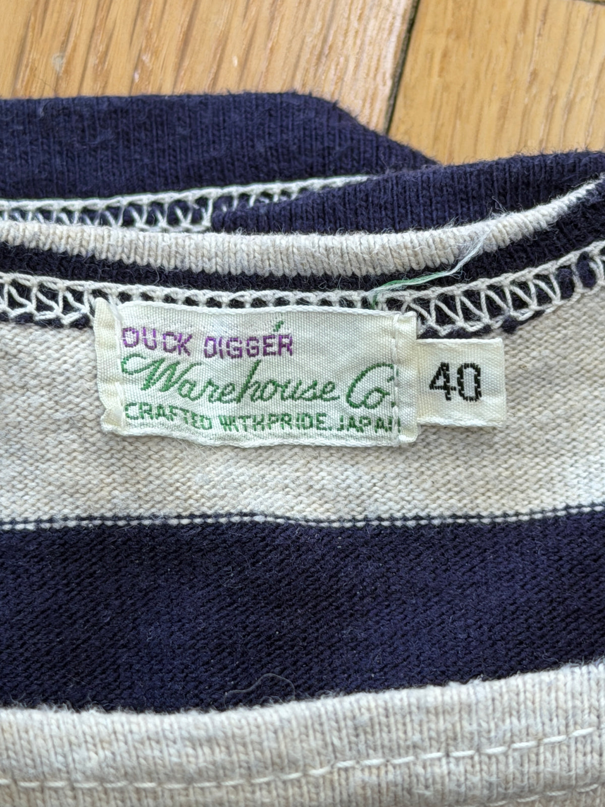 Lot. 4050 Duck Digger Border Stripe T-Shirt