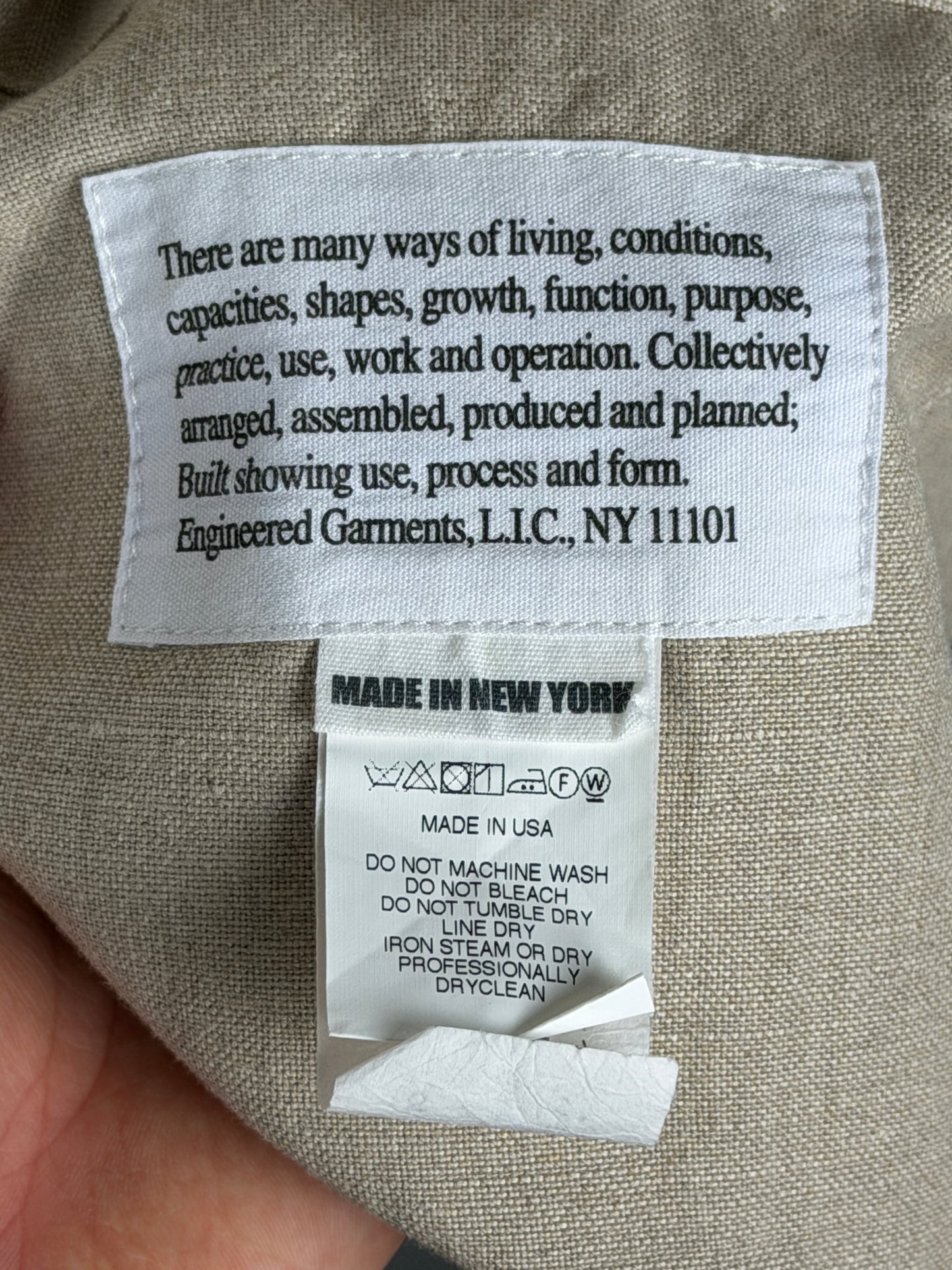 D Sum Jacket - Linen Cotton