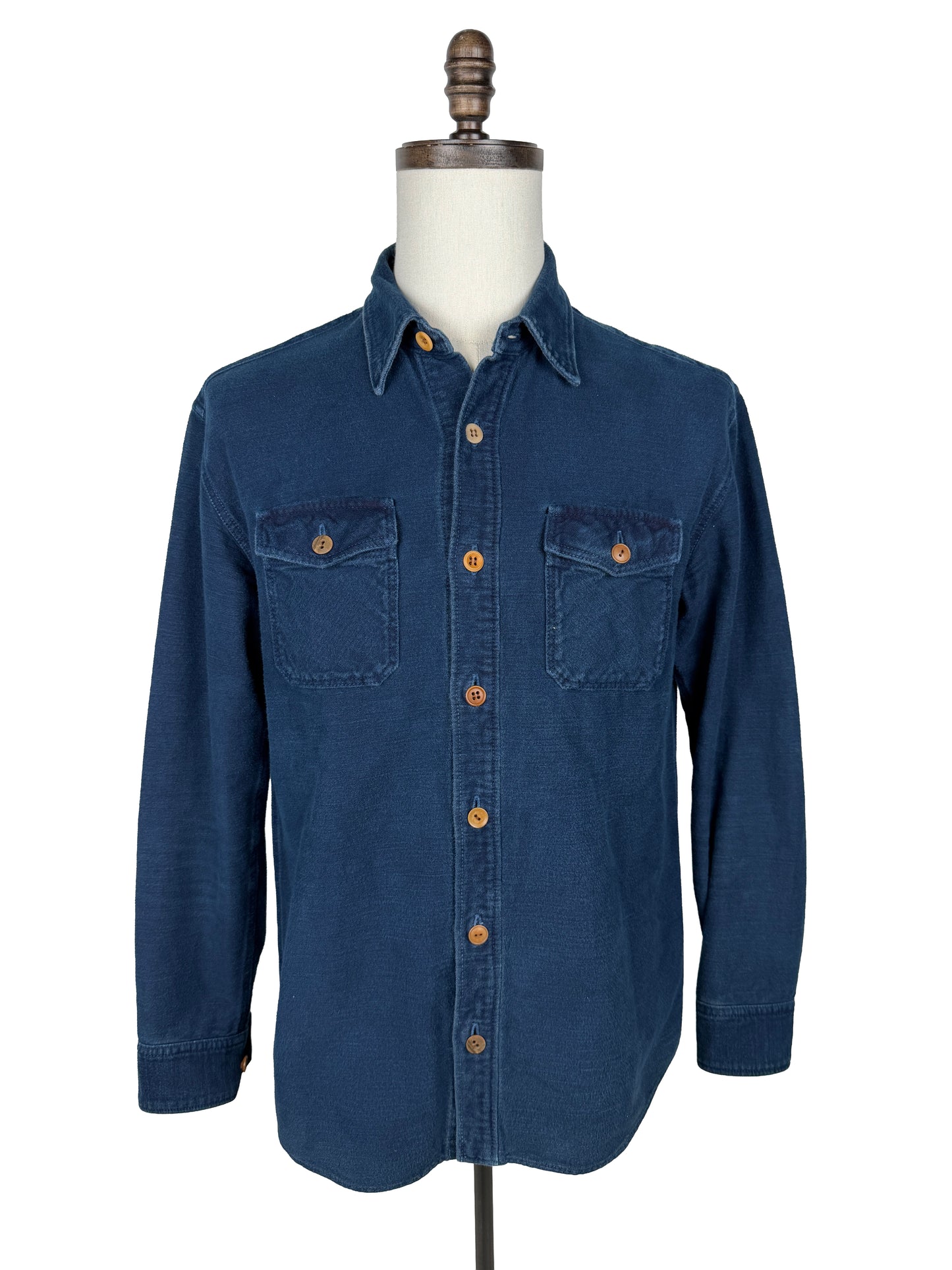 SS14 SPOT Black Elk Flannel (Indigo Over Dye)