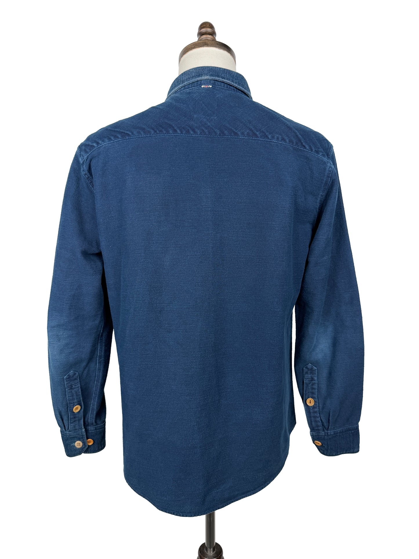 SS14 SPOT Black Elk Flannel (Indigo Over Dye)