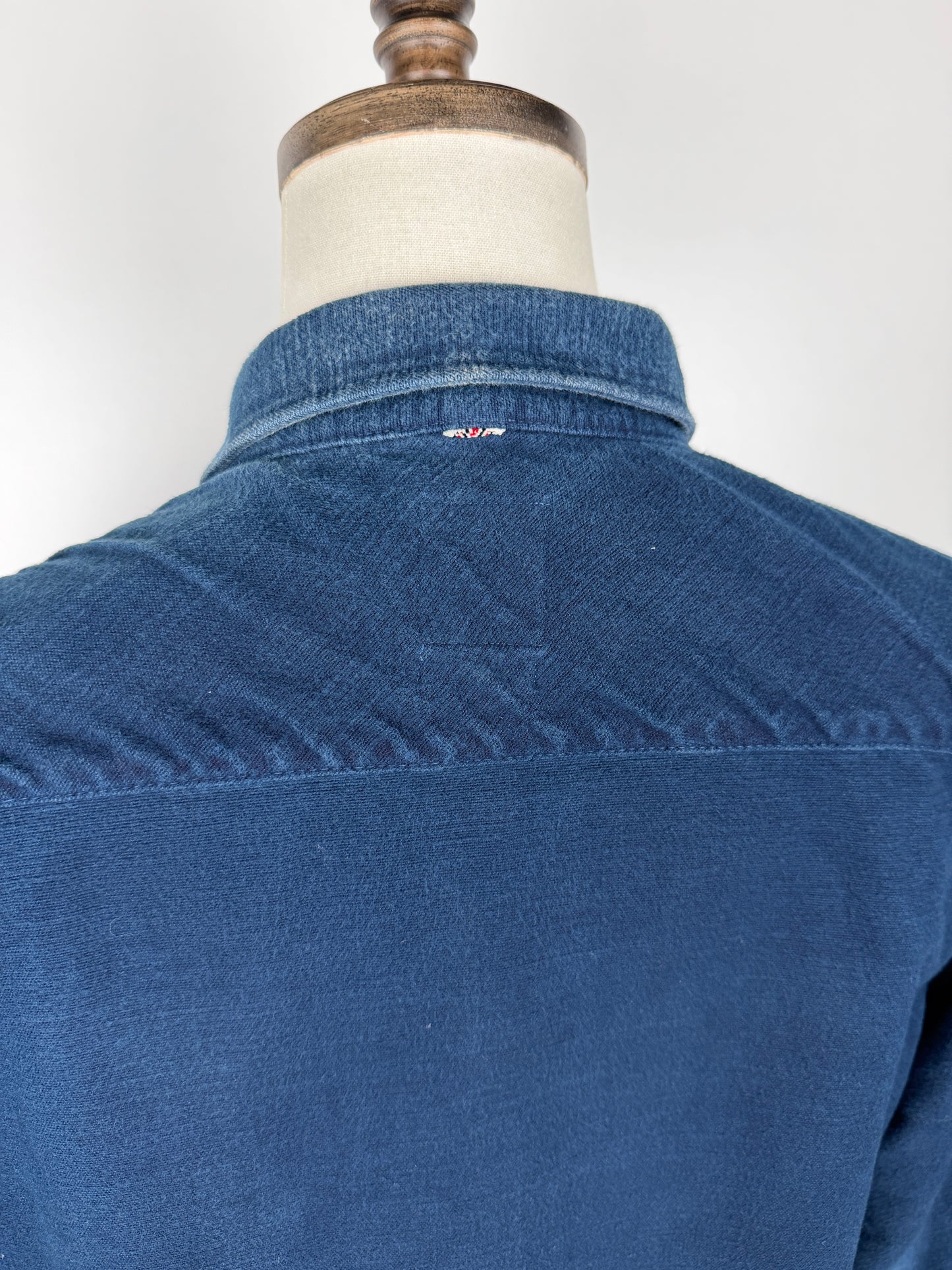 SS14 SPOT Black Elk Flannel (Indigo Over Dye)