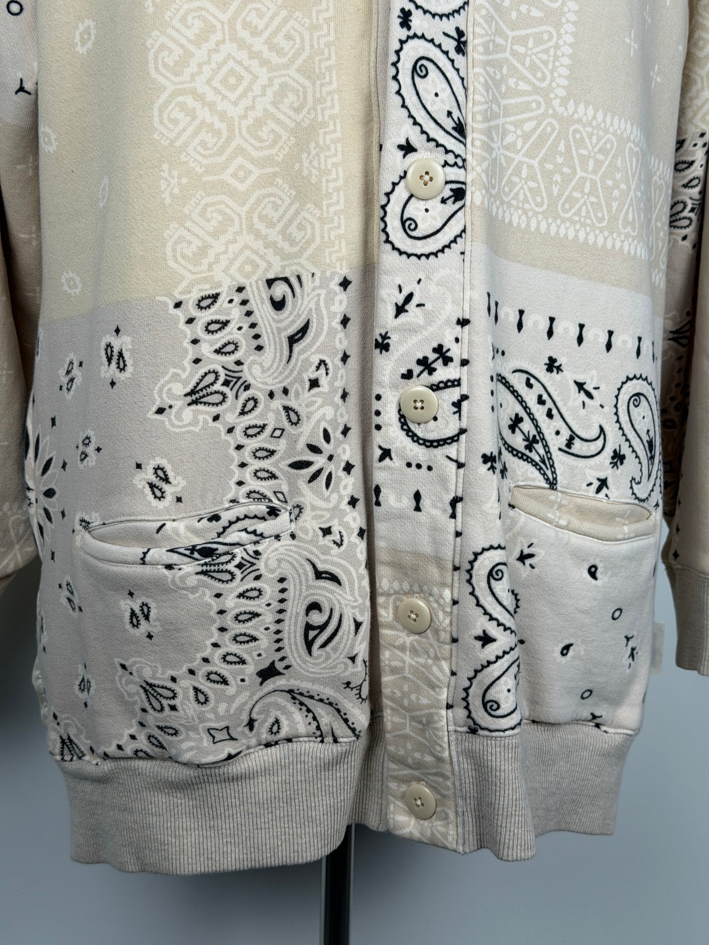 Fleecy Knit Bandana Bivouac Cardigan