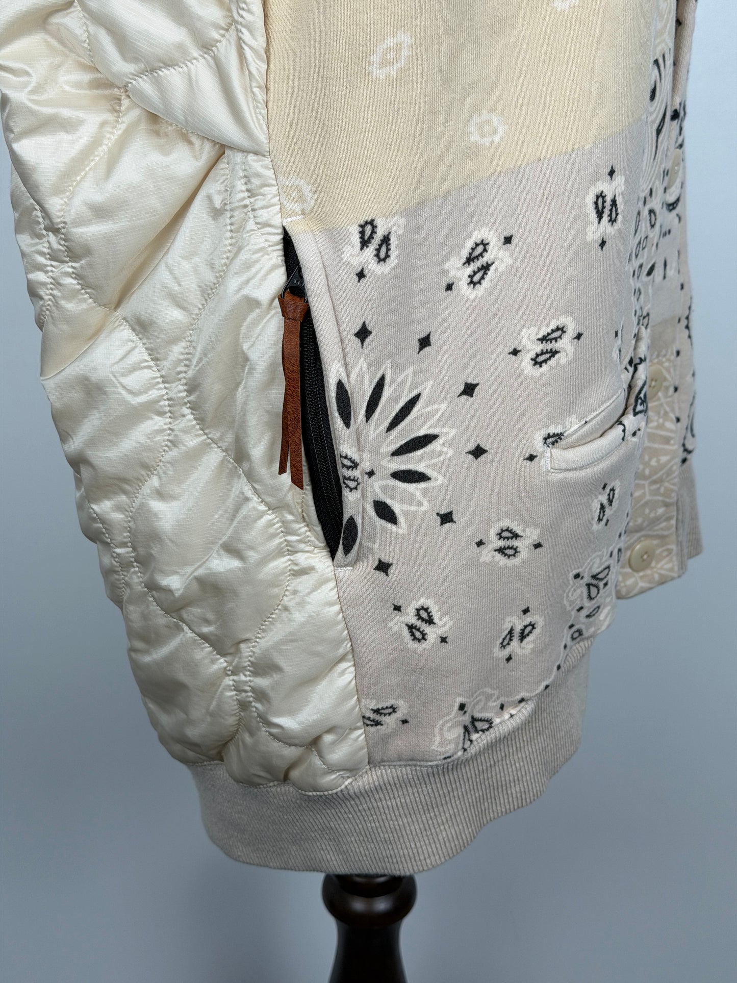 Fleecy Knit Bandana Bivouac Cardigan