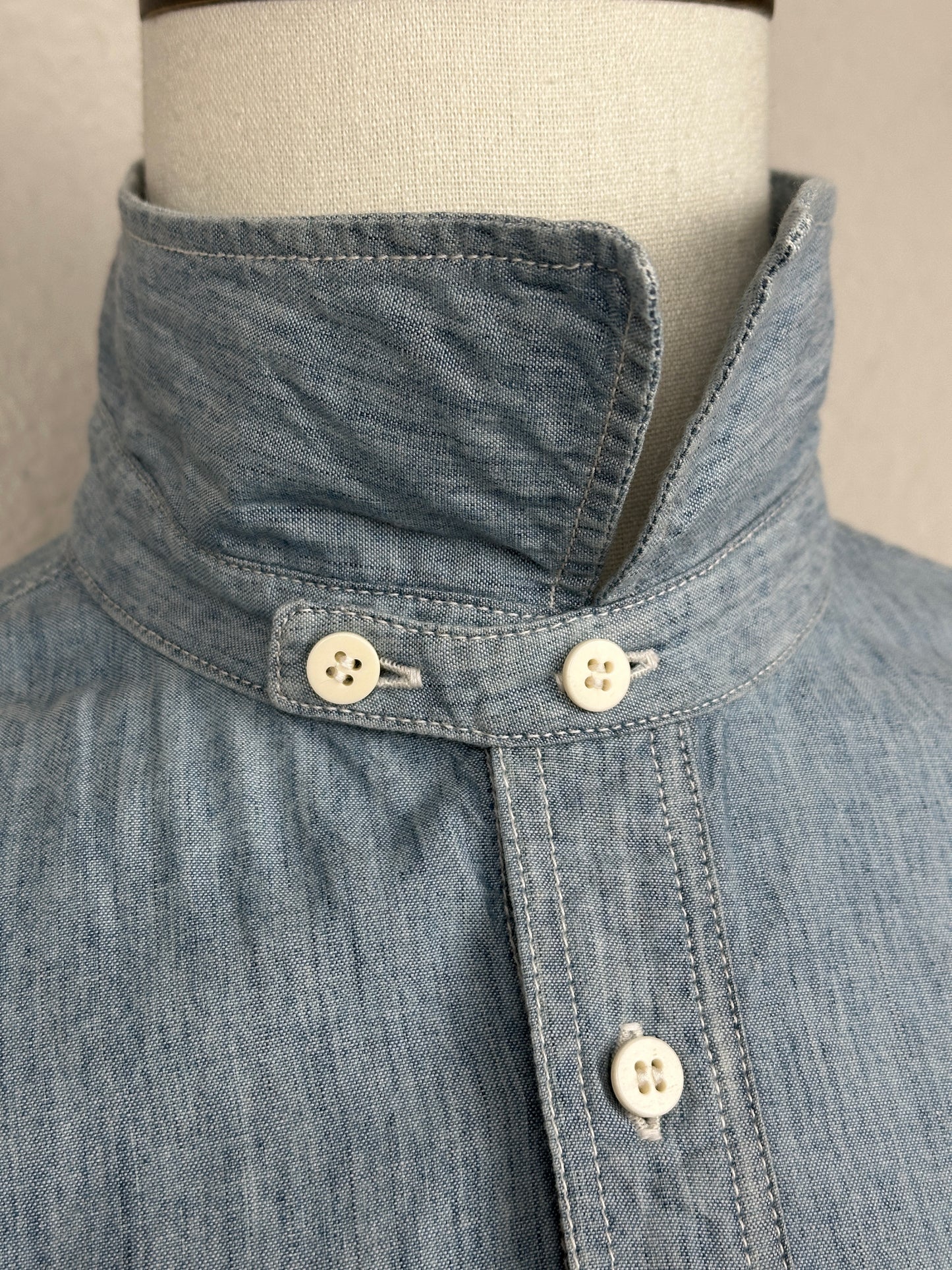 SS18 1910 Shirt L/S (C/SI Indigo Chambray)