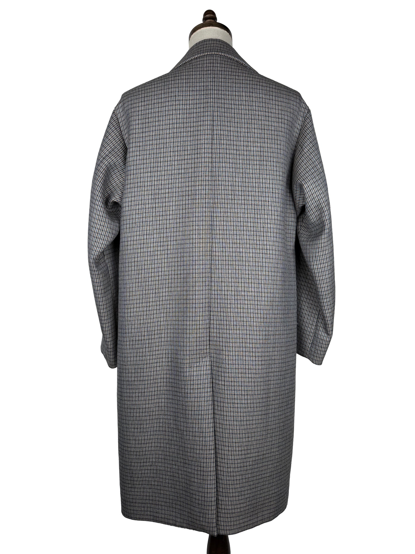 Double Face Check Soutien Collar Coat