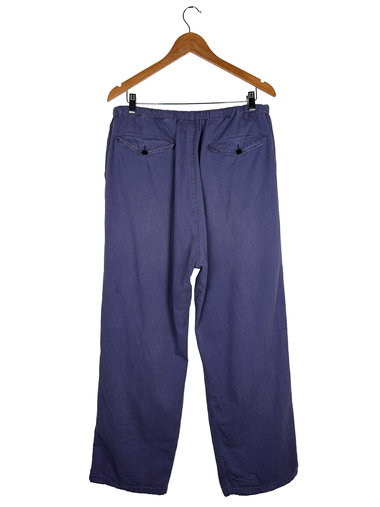 Cotton Drill Knee-Tuck Pants