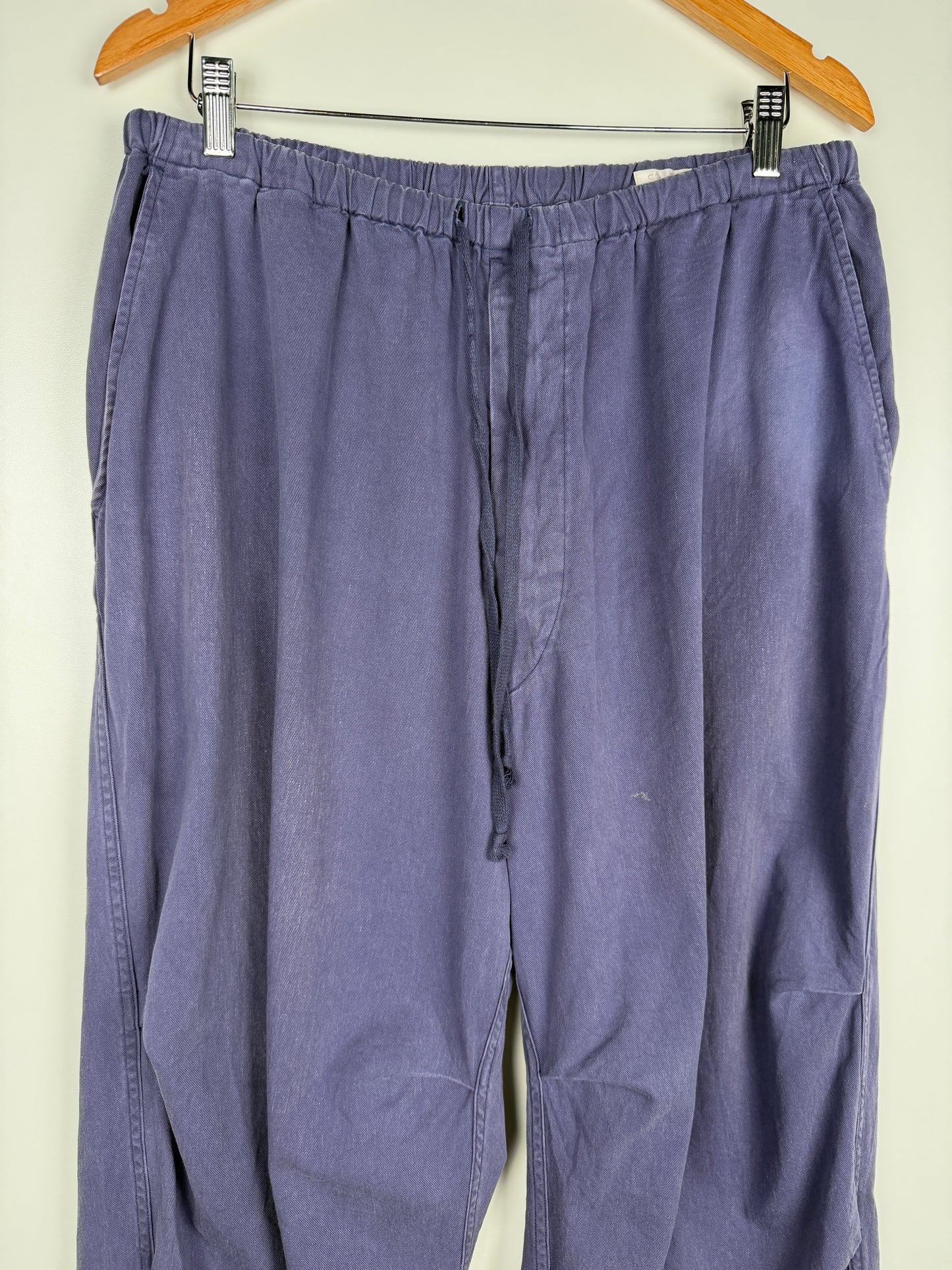 Cotton Drill Knee-Tuck Pants