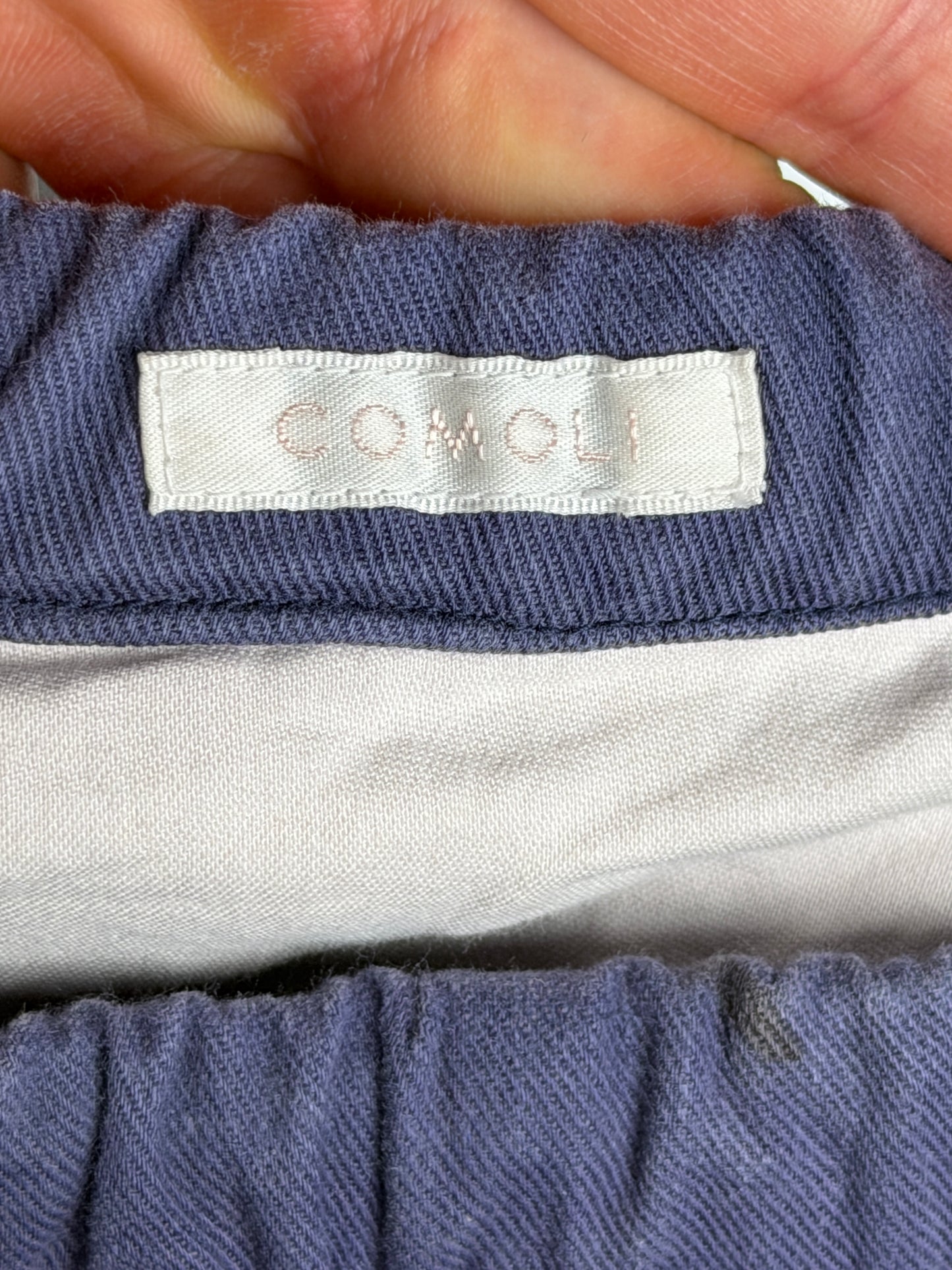 Cotton Drill Knee-Tuck Pants