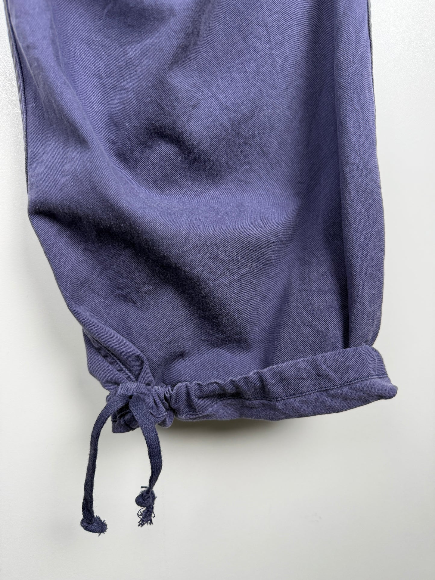 Cotton Drill Knee-Tuck Pants