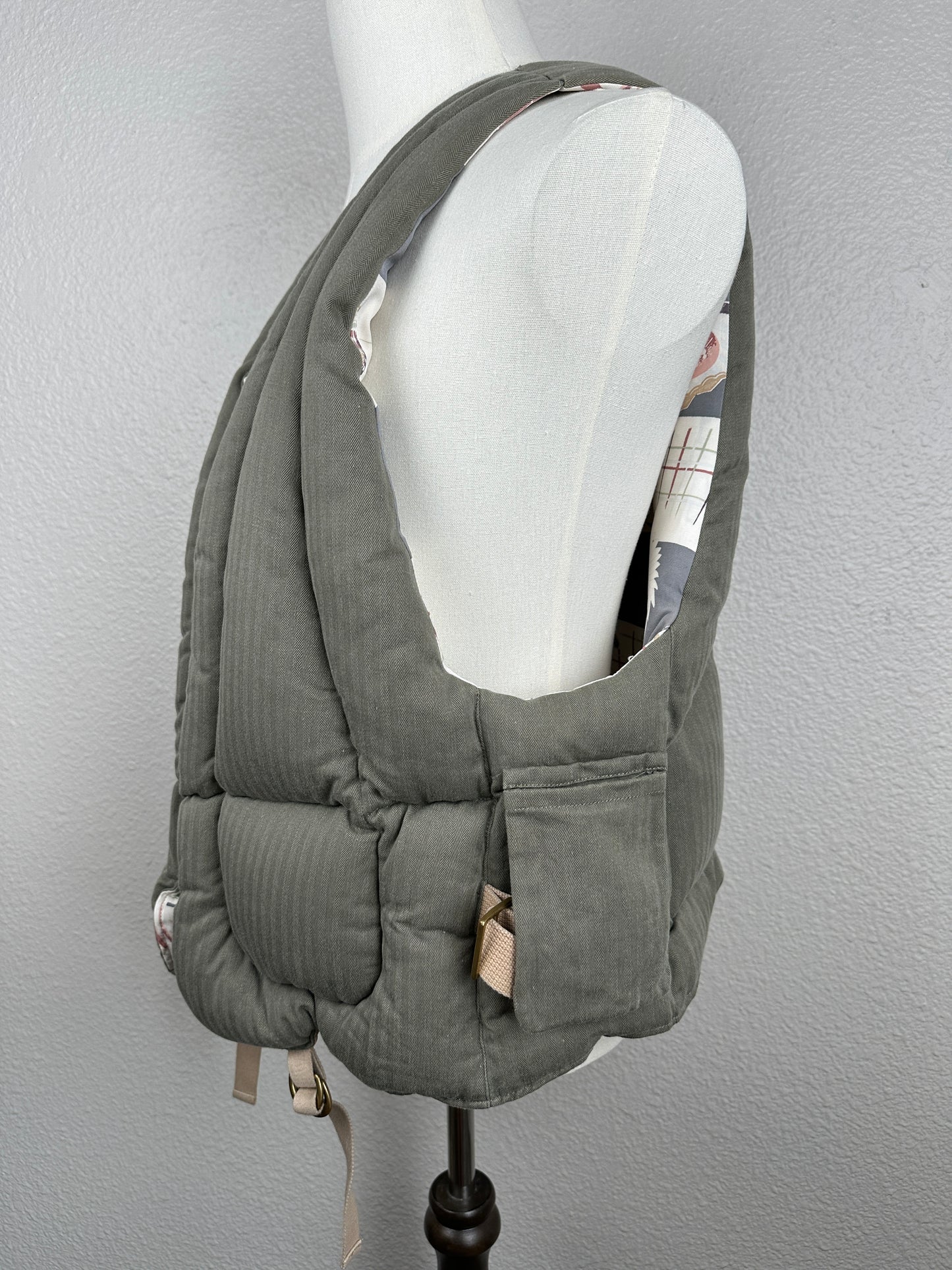 SS15 PFD Vest (Herringbone & ND Silk/Cotton)