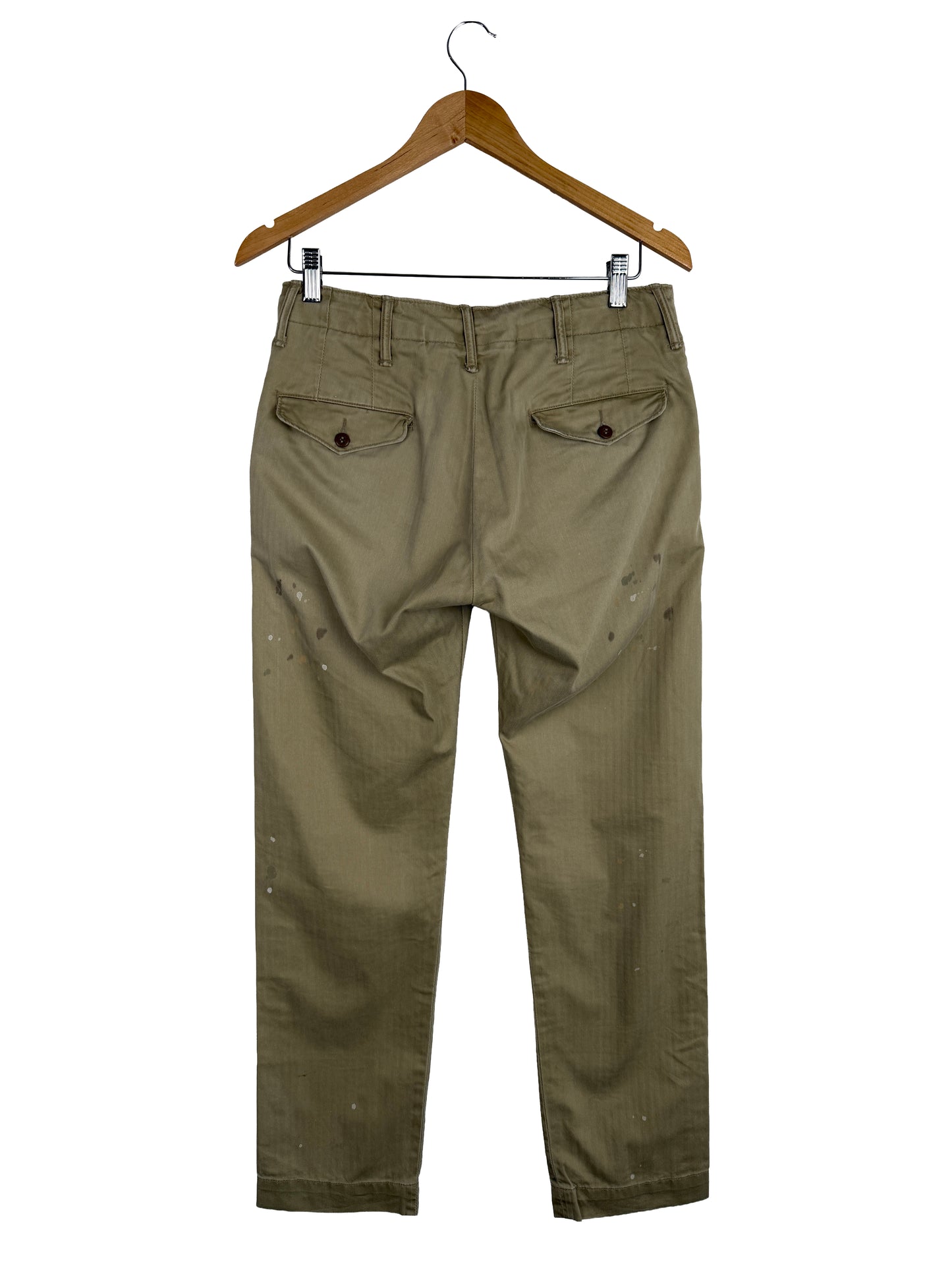 Officer Distressed Herringbone Pant