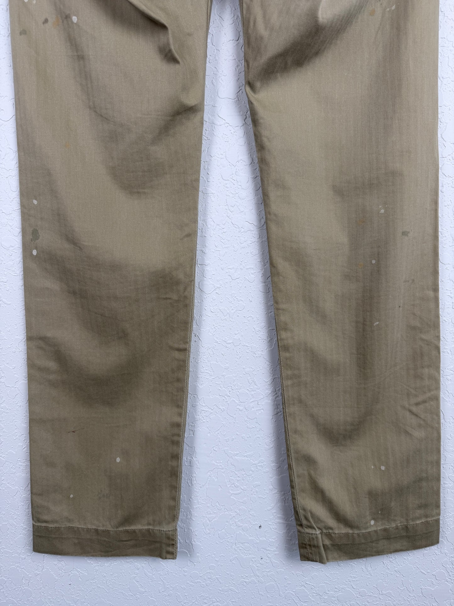 Officer Distressed Herringbone Pant