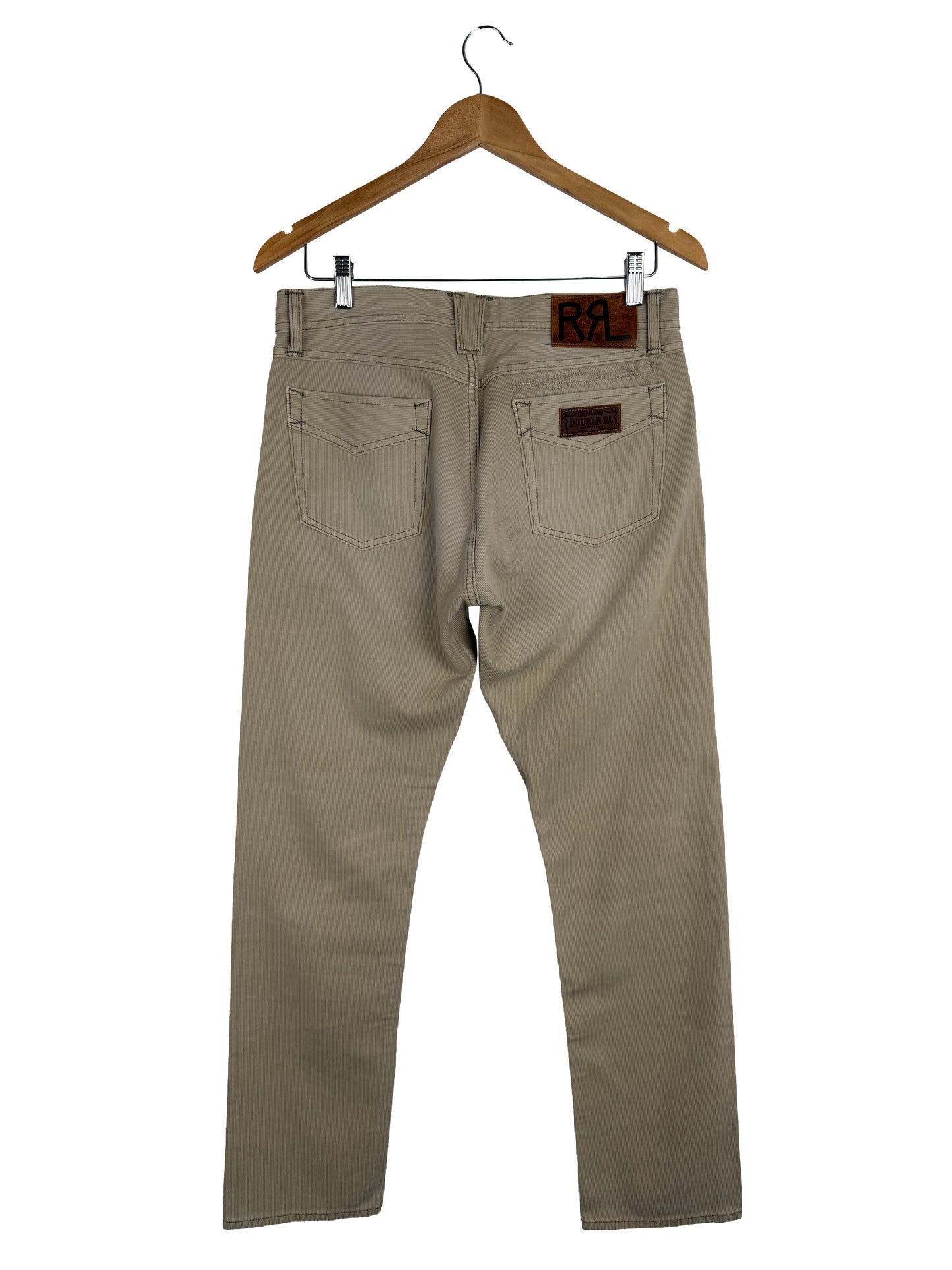 Slim Fit Repaired Bedford Cord Pants