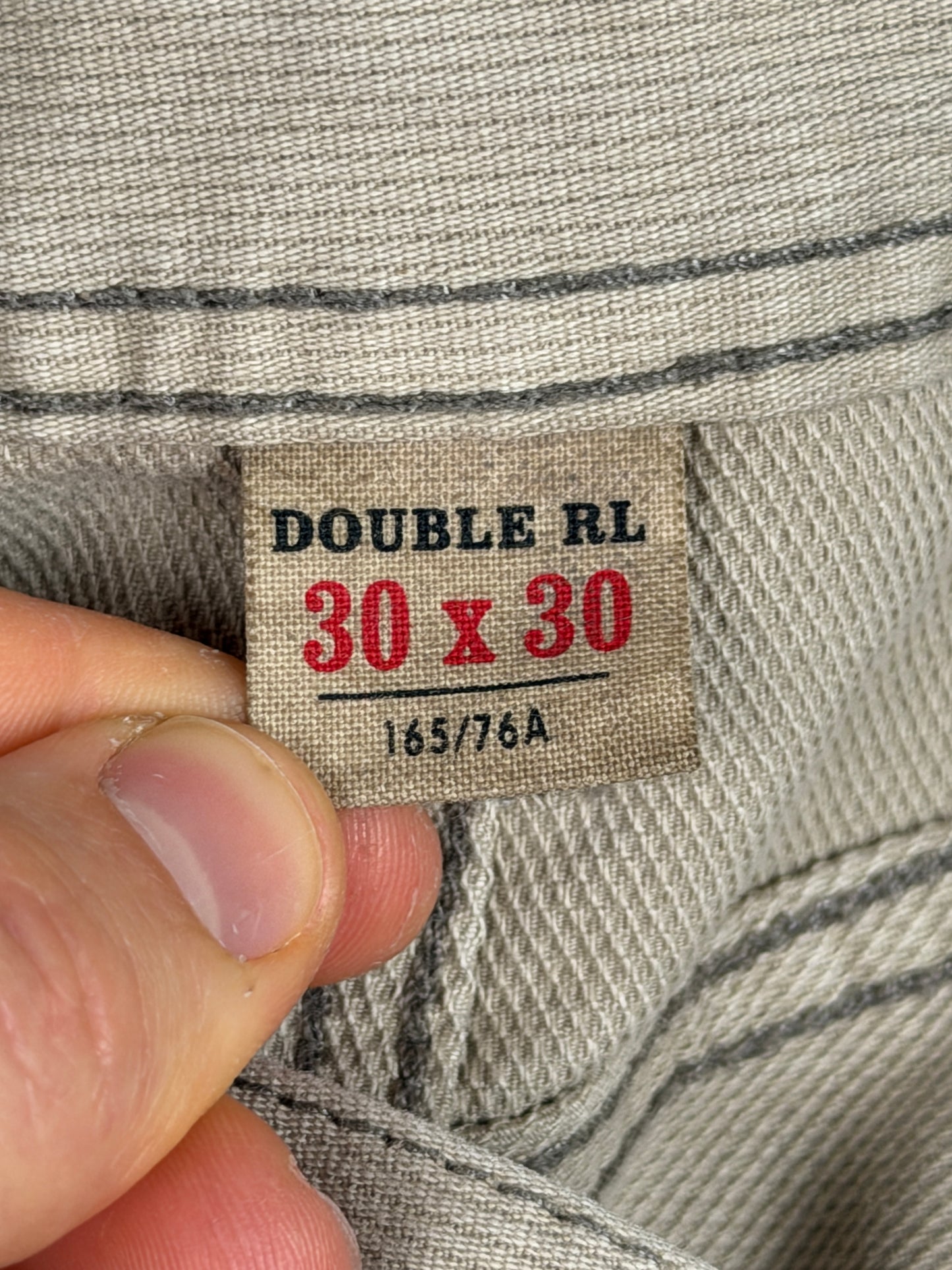 Slim Fit Repaired Bedford Cord Pants