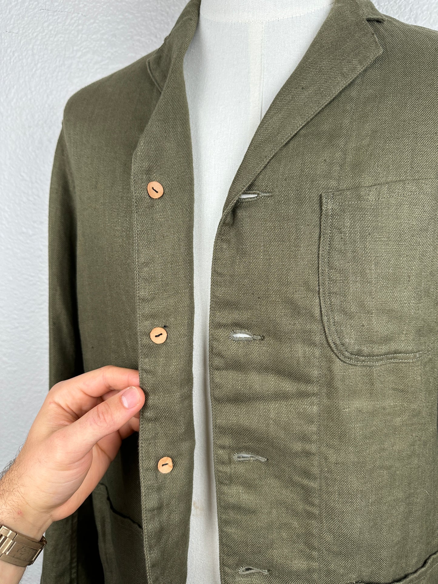 Linen Four Button Jacket