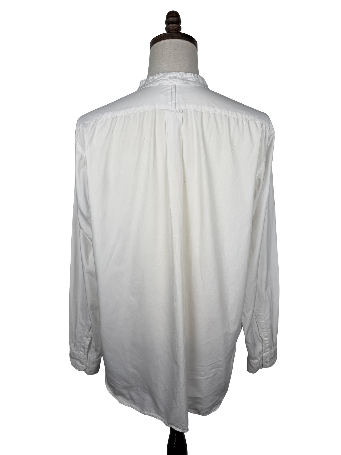 100s 2Ply Broadcloth Banded Collar Shirt