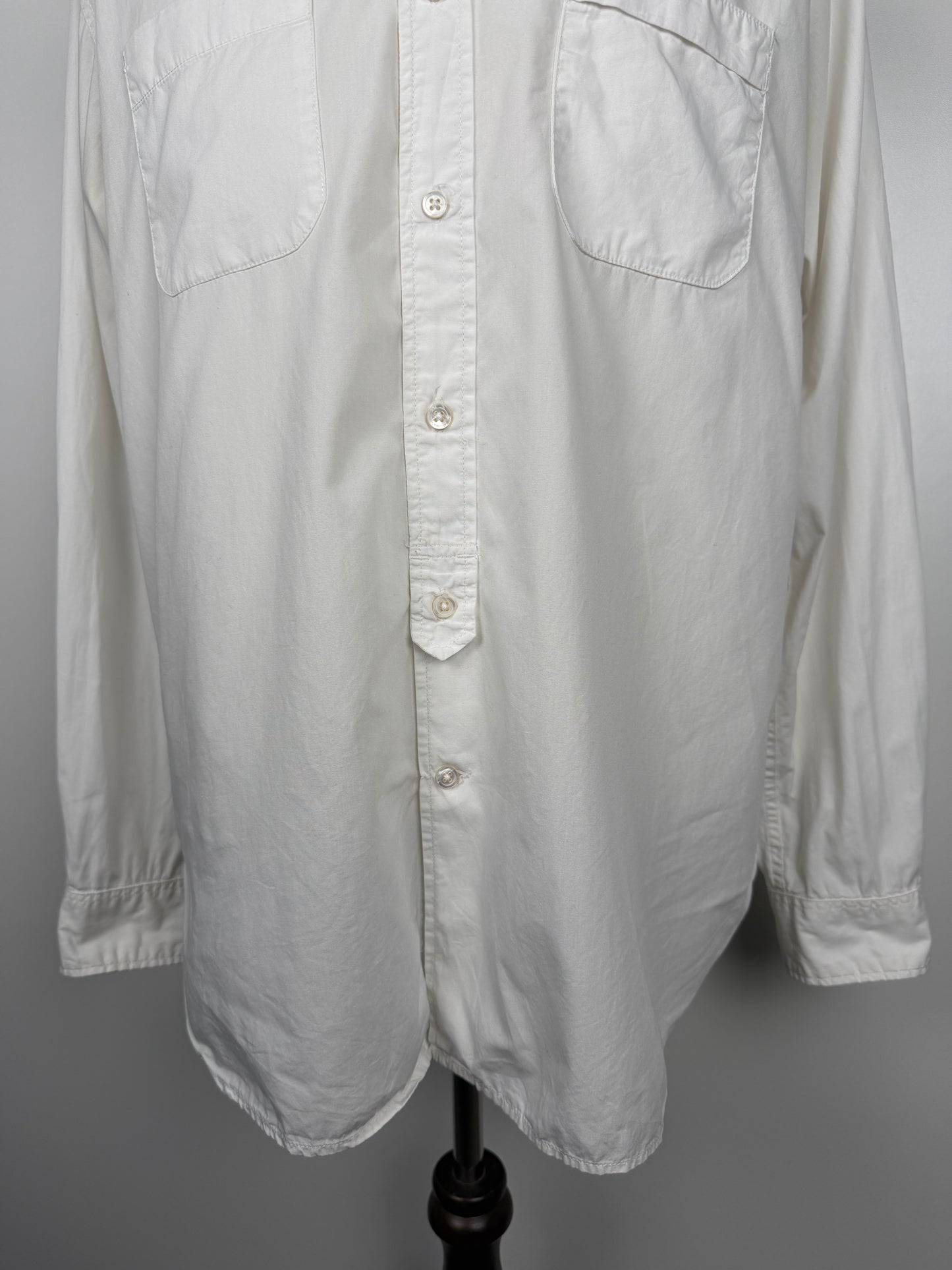 100s 2Ply Broadcloth Banded Collar Shirt
