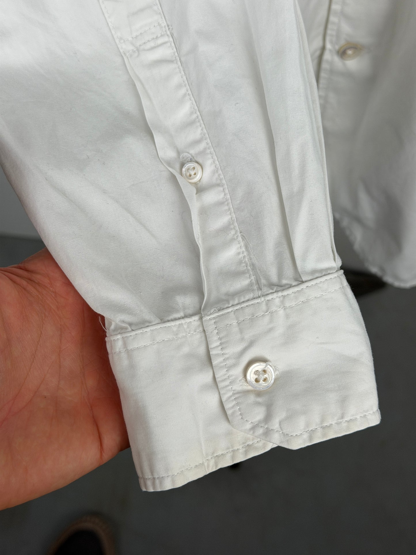 100s 2Ply Broadcloth Banded Collar Shirt