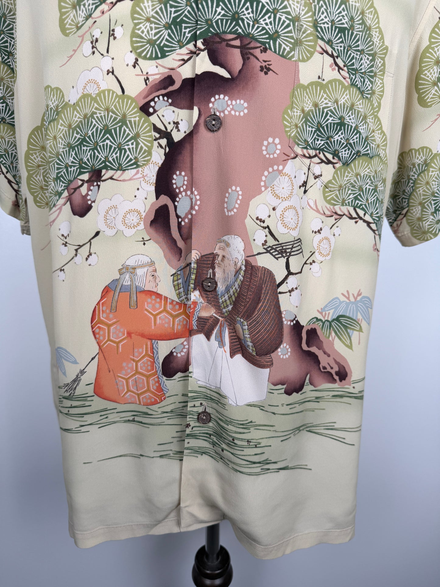 Hawaiian Shirt “FLOWER BLOOMING FOLKTALE”