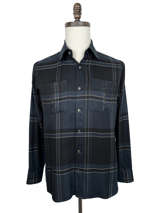 Silk Check Work Shirt