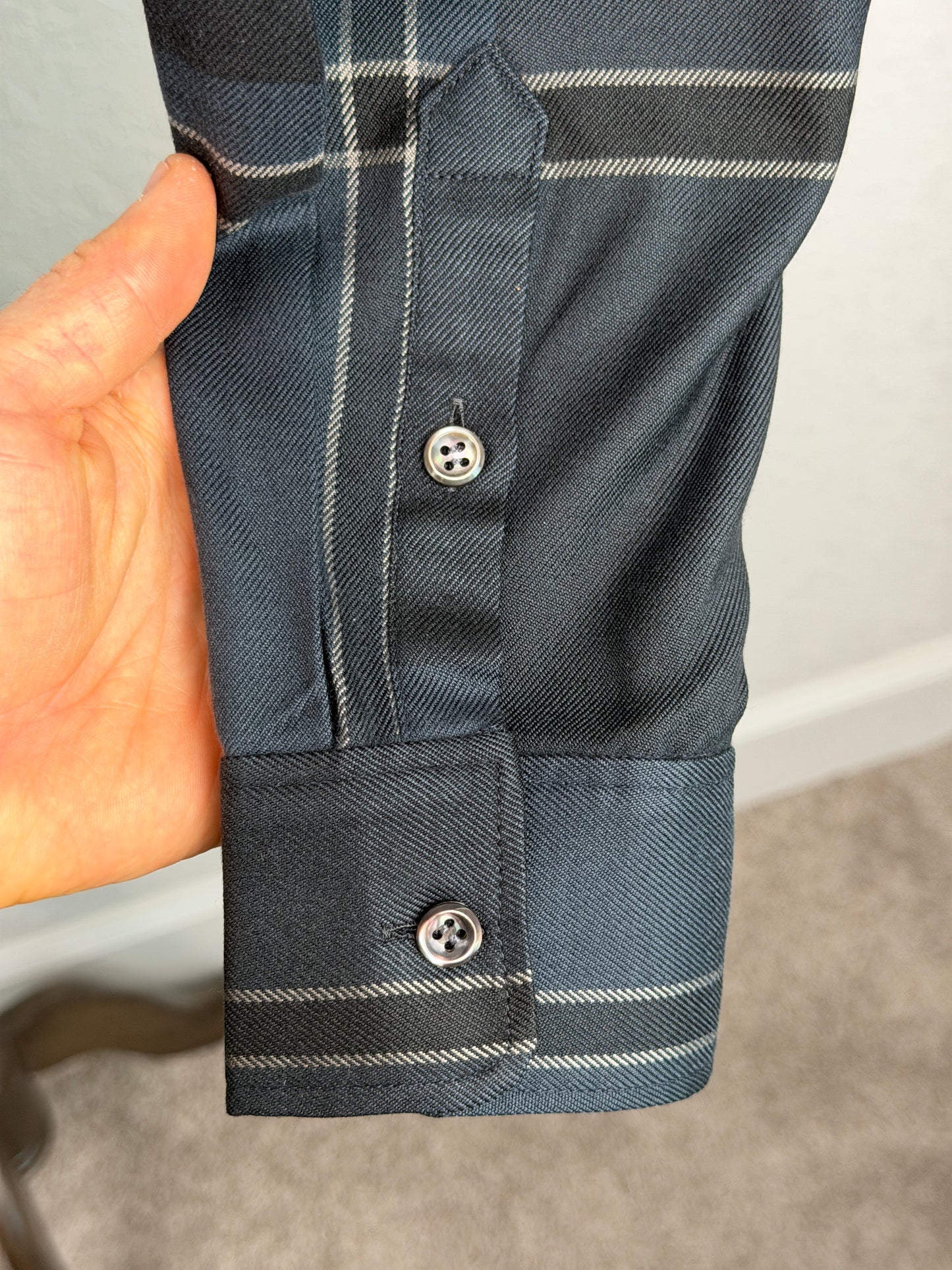 Silk Check Work Shirt