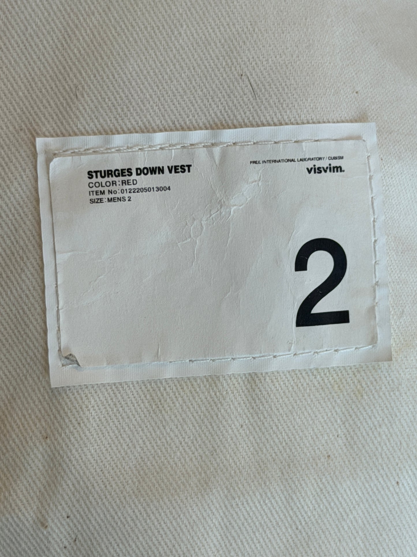 FW22 Sturges Down Vest *Peerless Exclusive