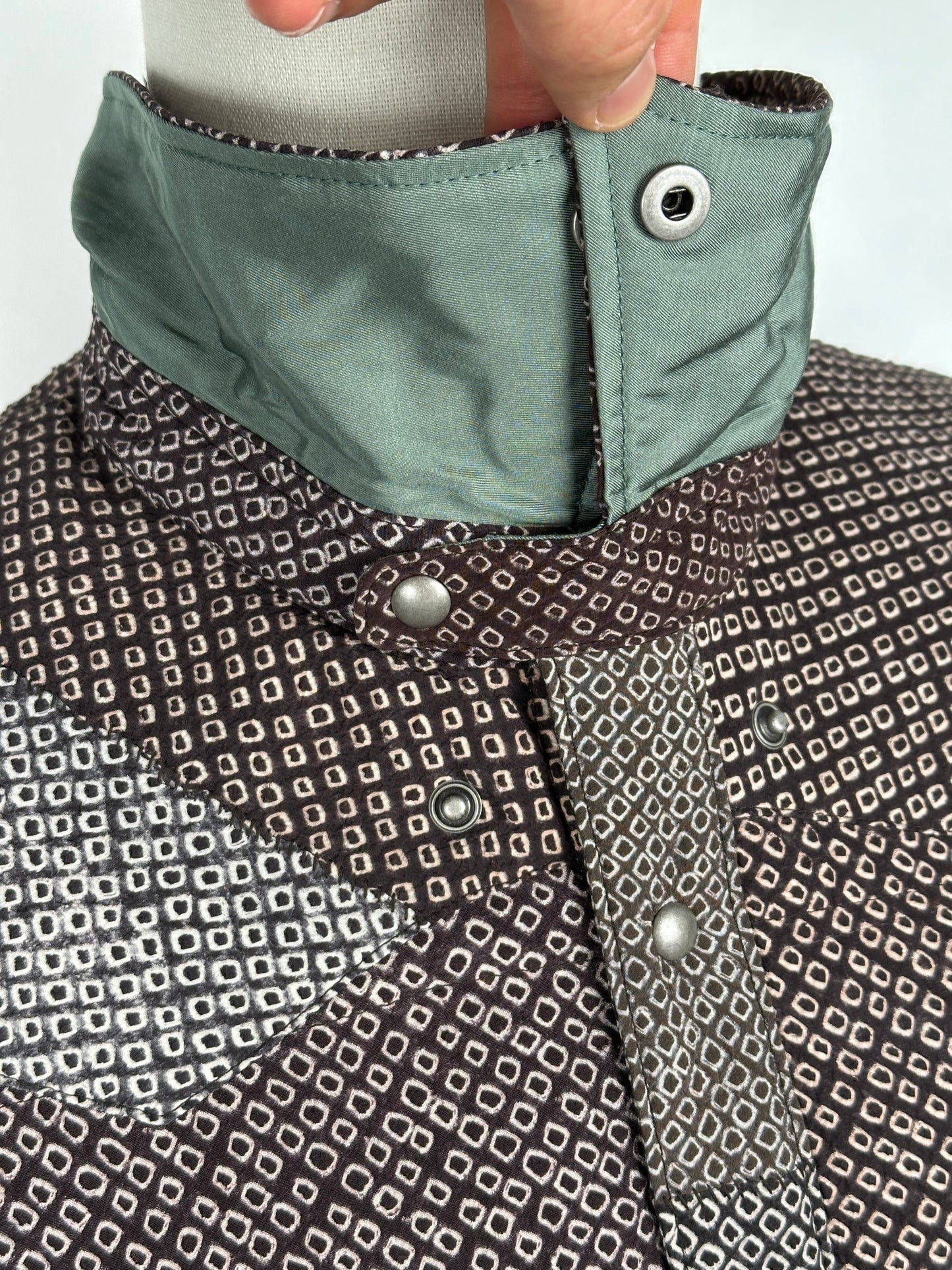 FW22 SPOT Kerchief Down JKT (Vt. Shibori)