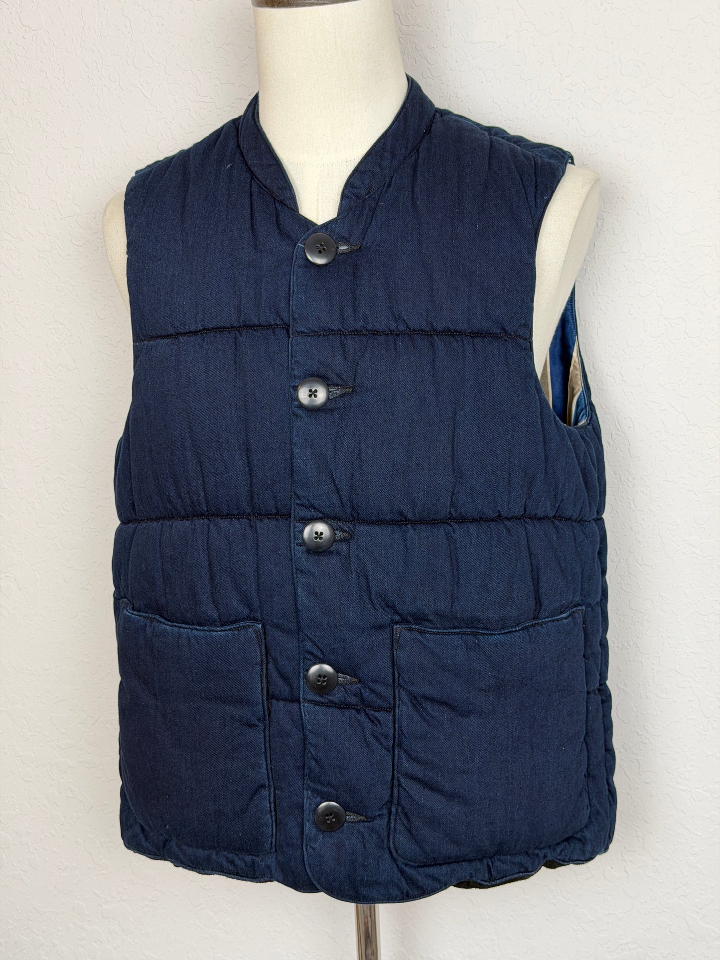 FW17 8oz. IDGxIDG Denim Quilted Samu Vest