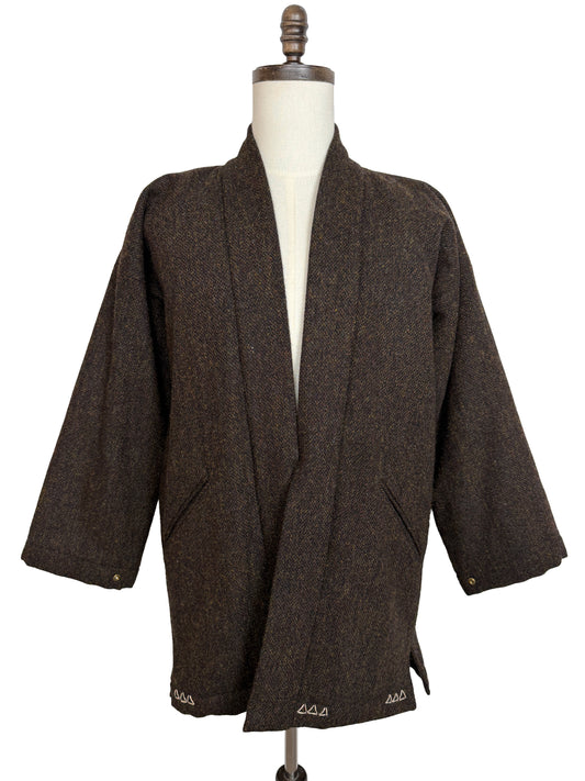 FW16 Dotera Coat Harris Tweed