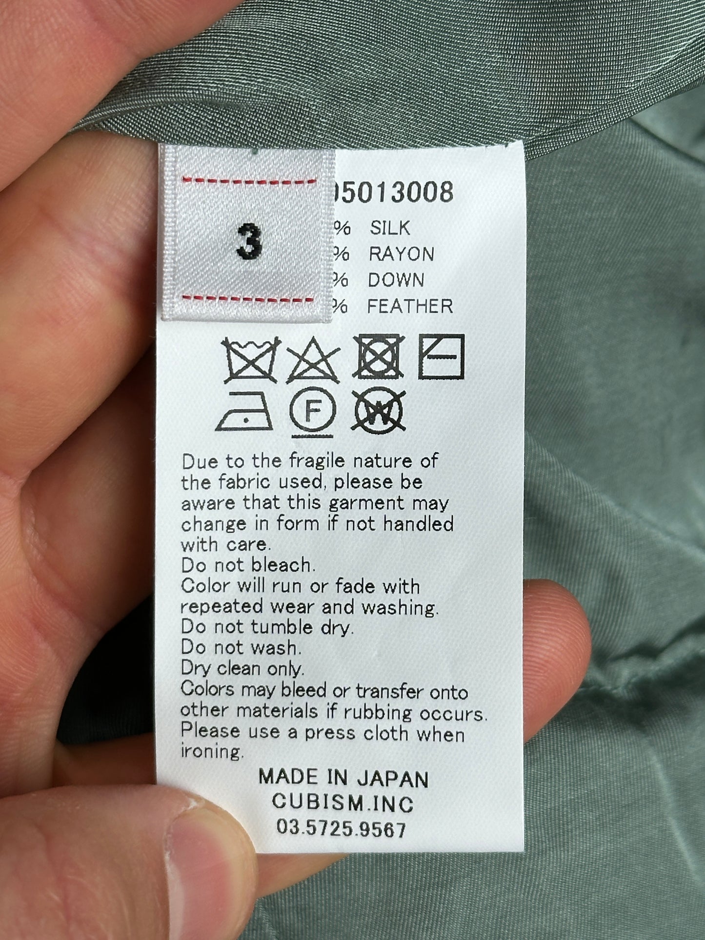 FW22 SPOT Kerchief Down JKT (Vt. Shibori)