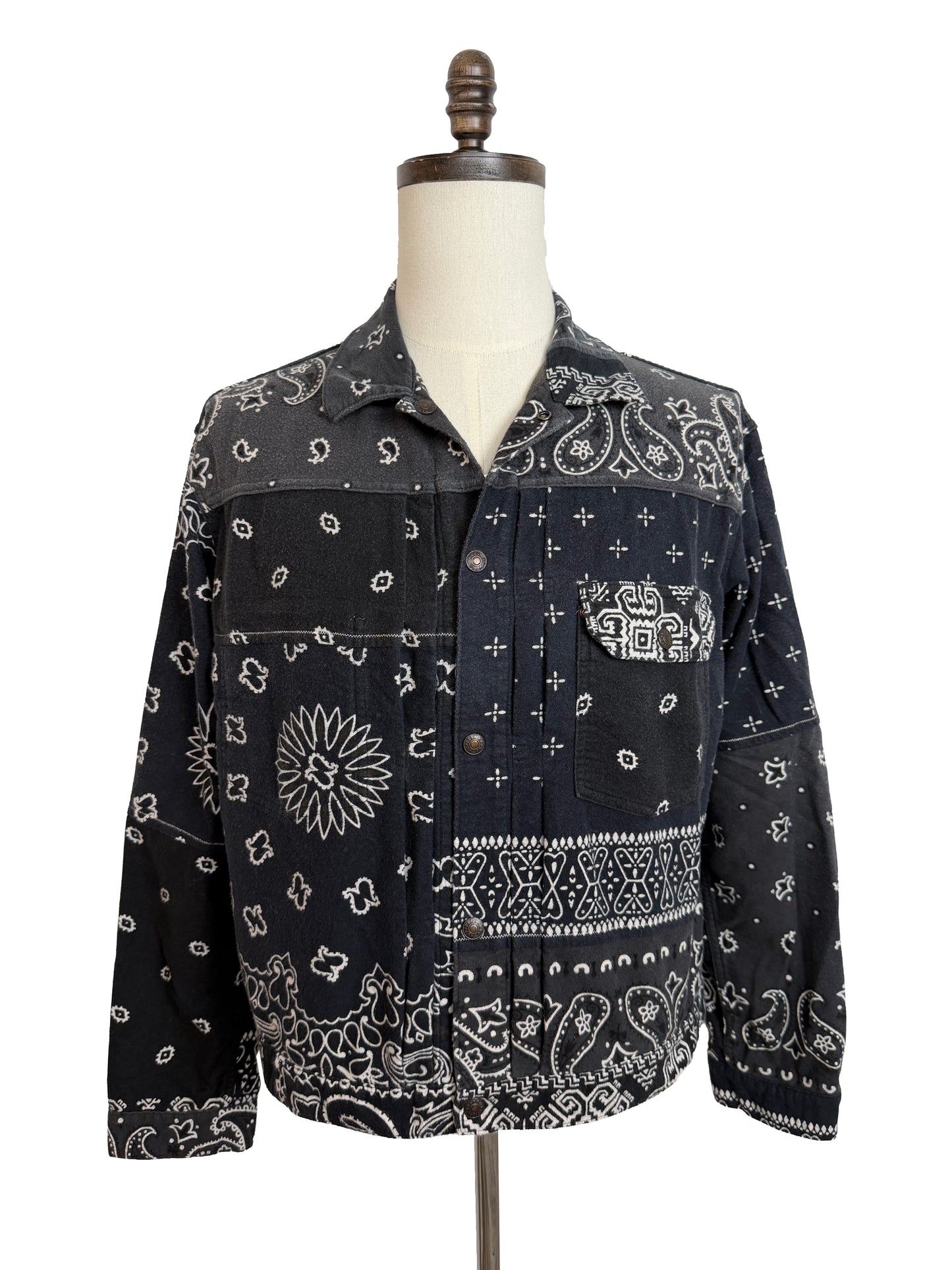 FW21 Flannel Reversible Bandana Print 1st JKT