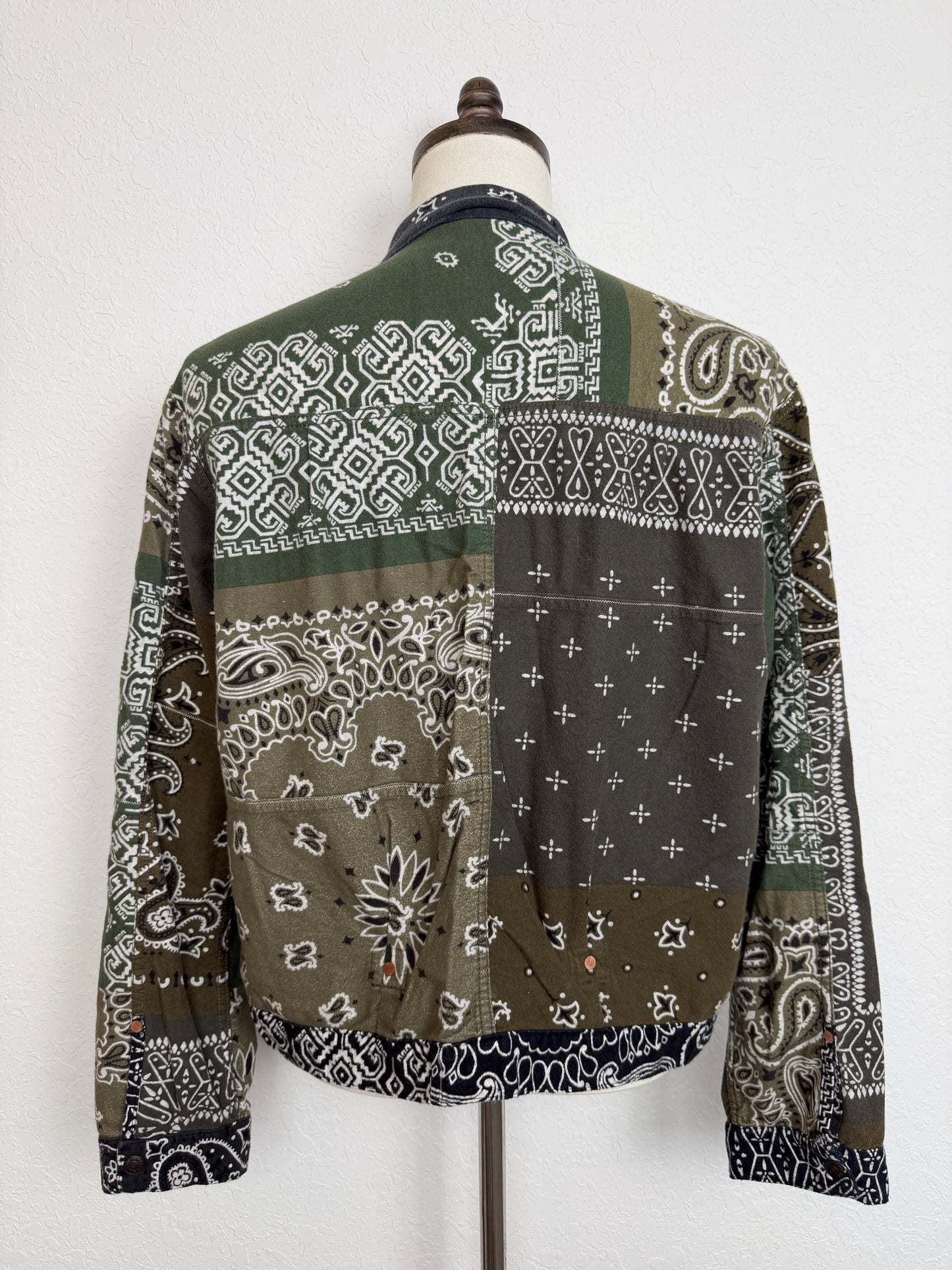FW21 Flannel Reversible Bandana Print 1st JKT