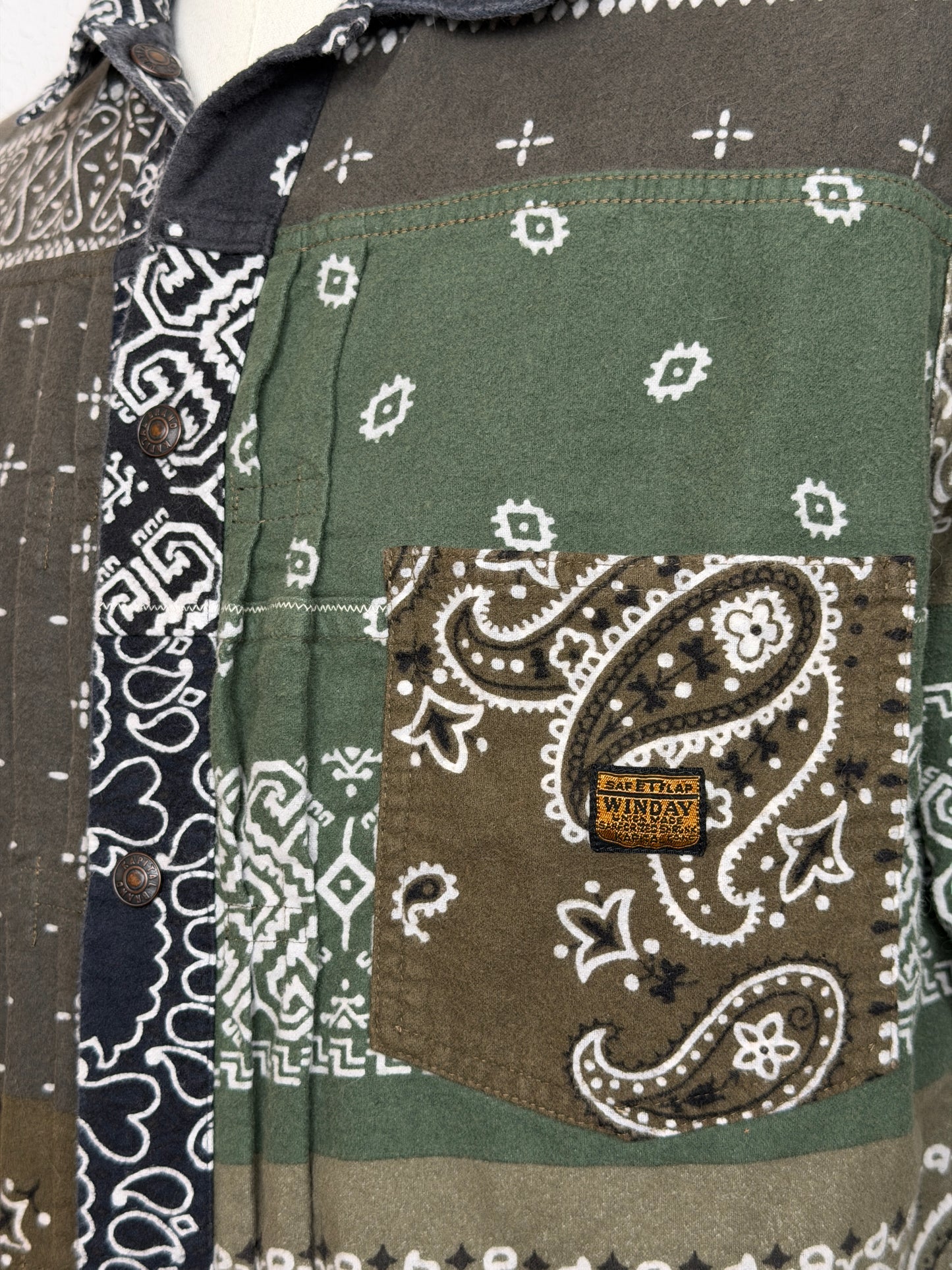 FW21 Flannel Reversible Bandana Print 1st JKT