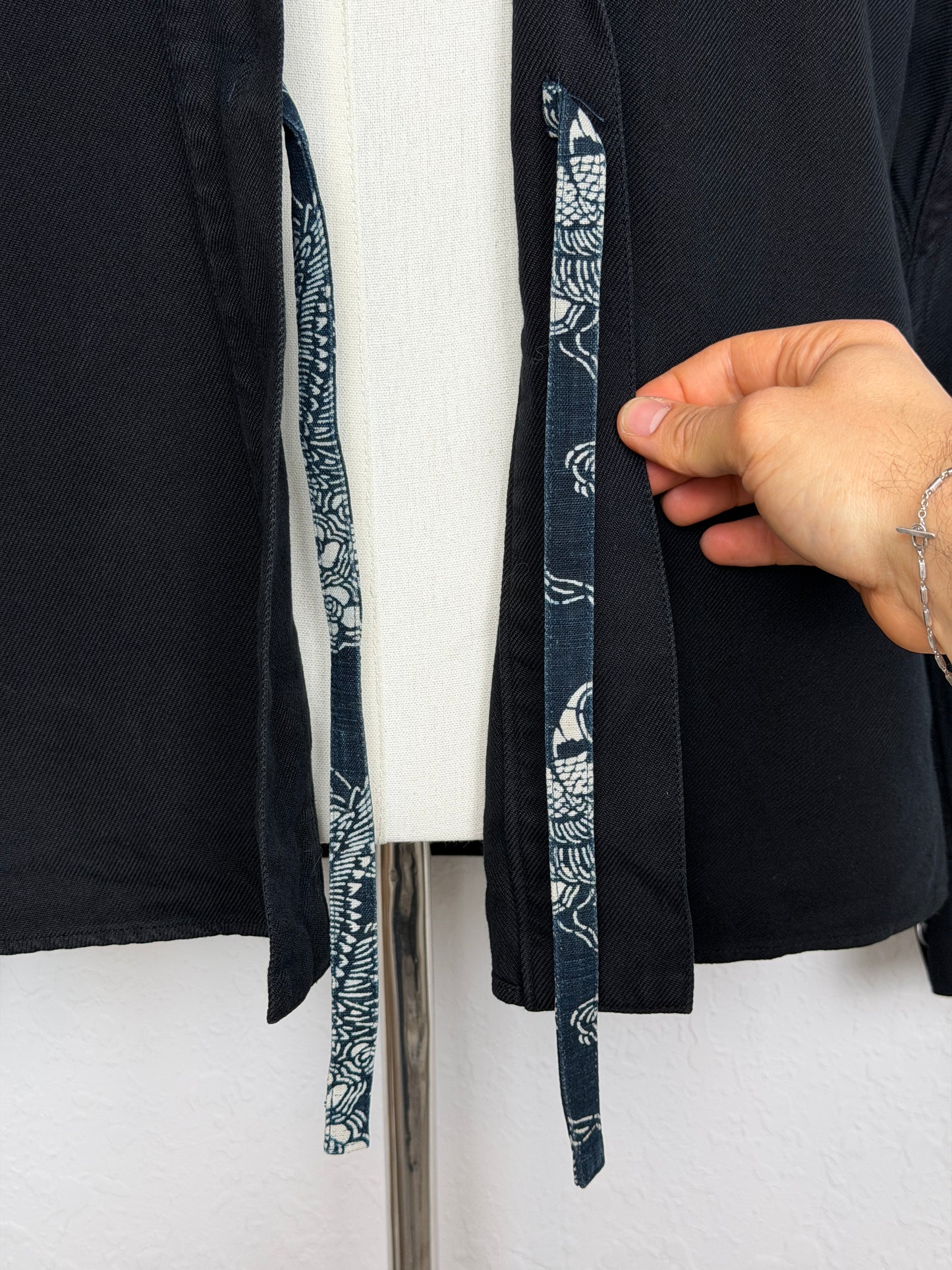 SS15 SPOT Lhamo Shirt (Indigo Overdye) *Hankyu Men's Osaka Exclusive