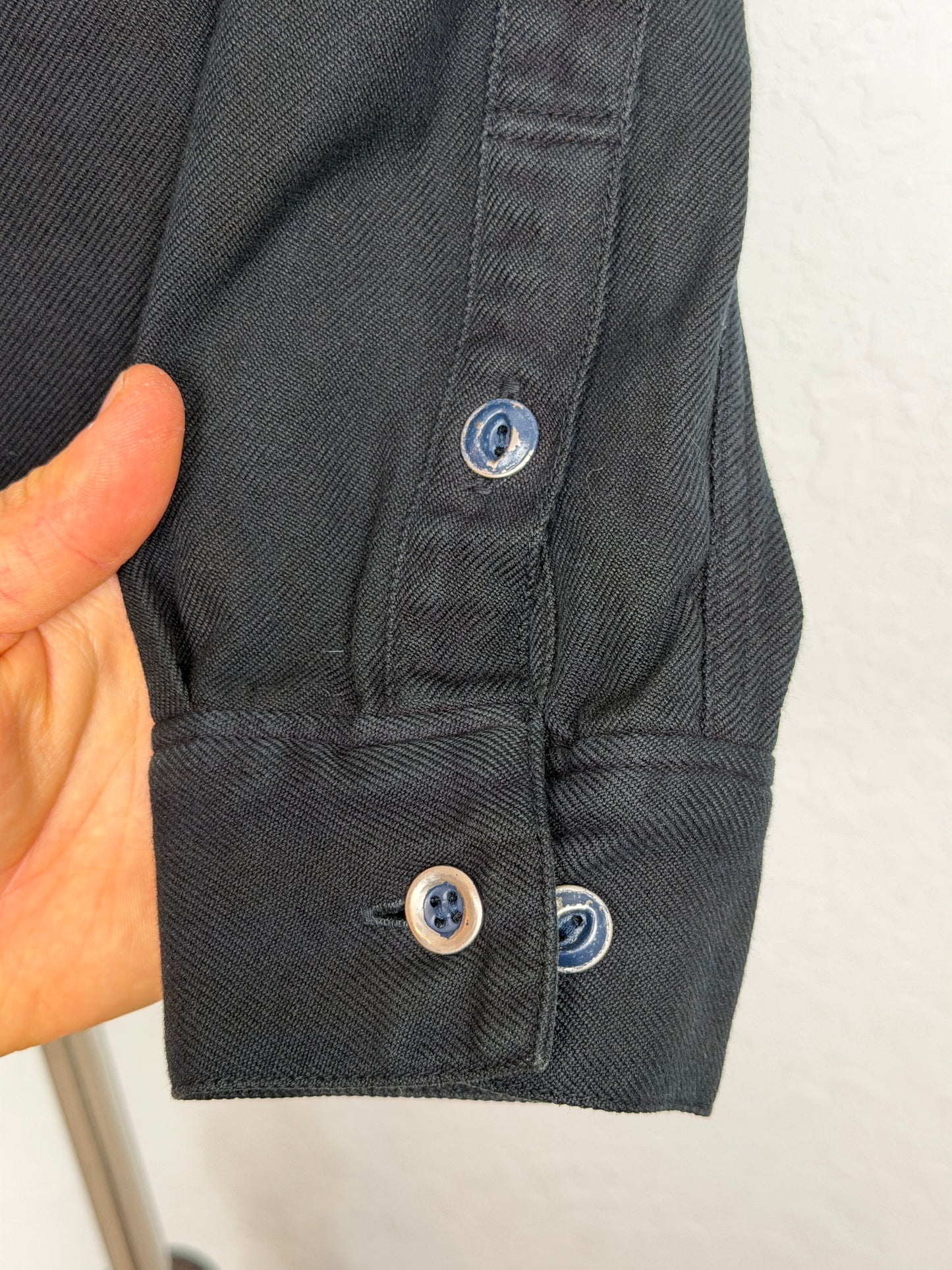 SS15 SPOT Lhamo Shirt (Indigo Overdye) *Hankyu Men's Osaka Exclusive