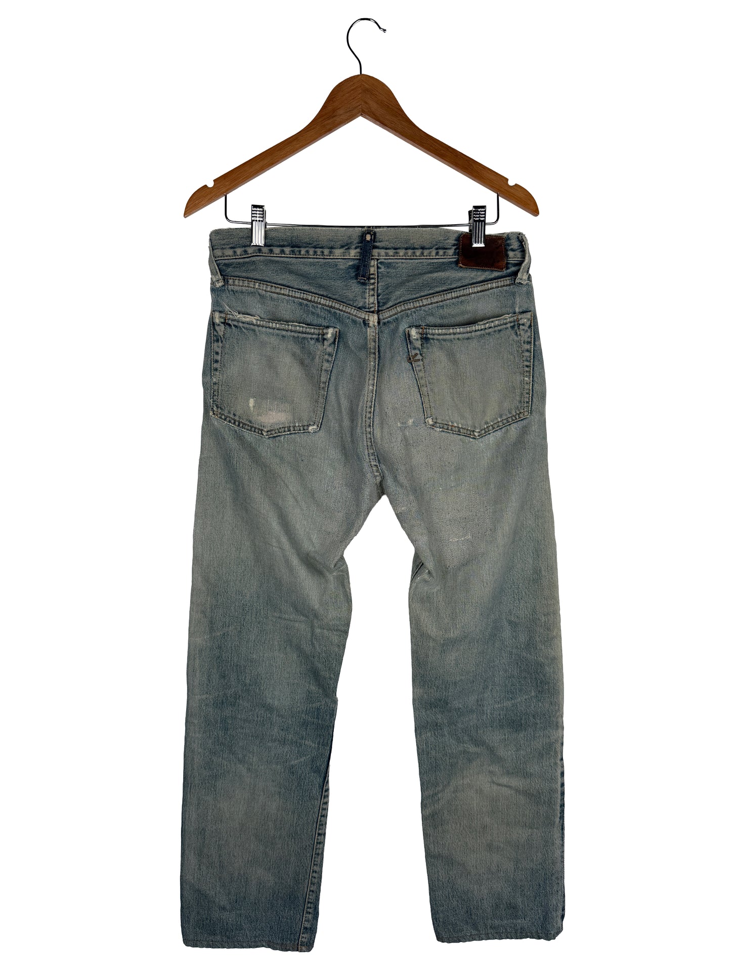 R-5D Distressed Selvedge Denim