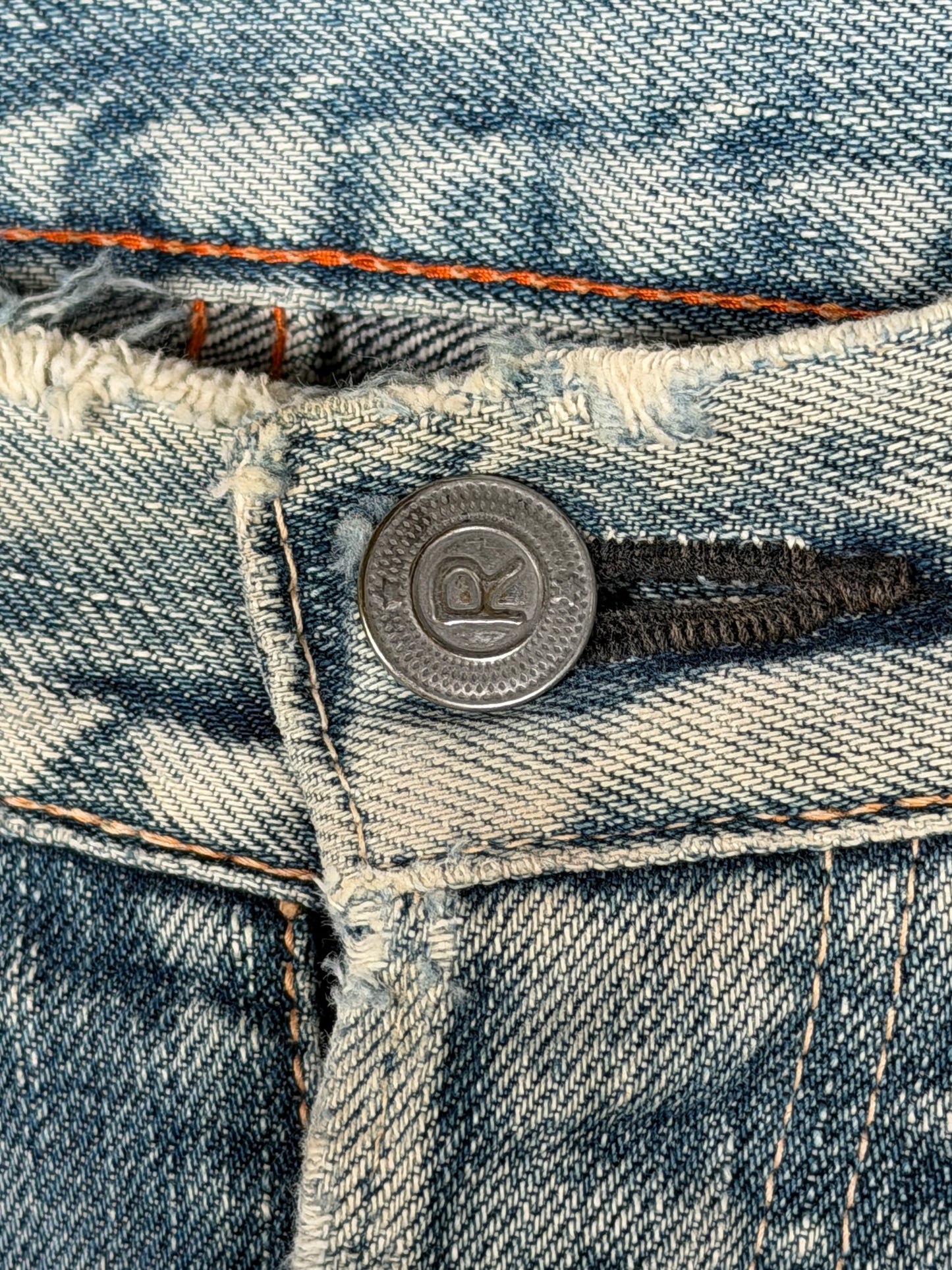 R-5D Distressed Selvedge Denim