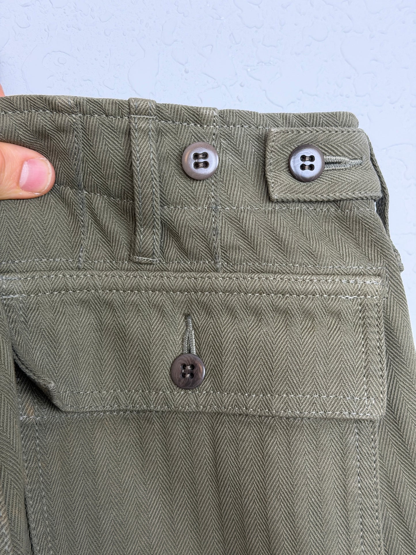 SS19 HW Drill Mil Pants (Herringbone) *F.I.L. Exclusive