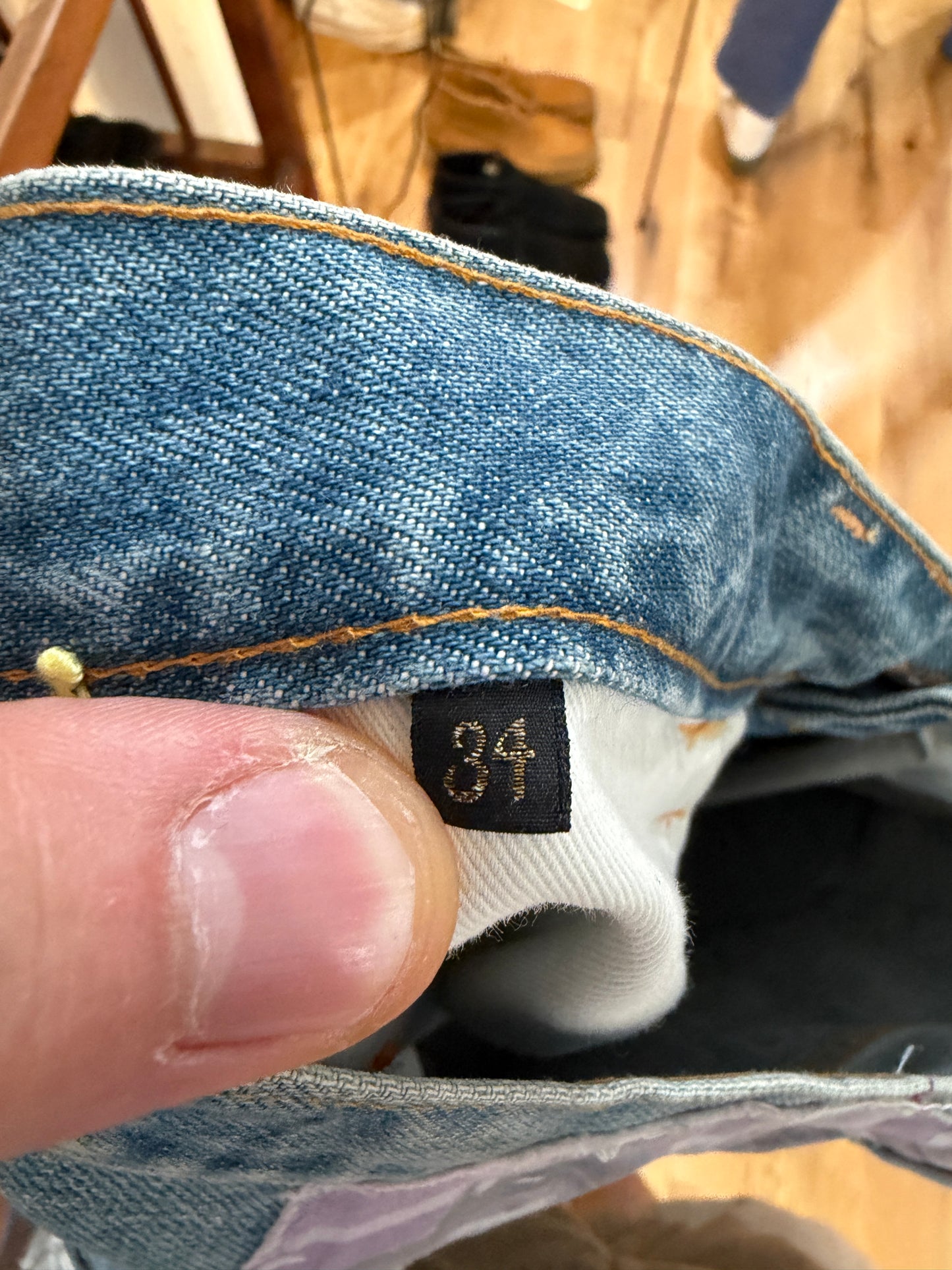 FW20 14oz Denim 5P Botanical Rat-Flare (Flare Star Hippie Remake)