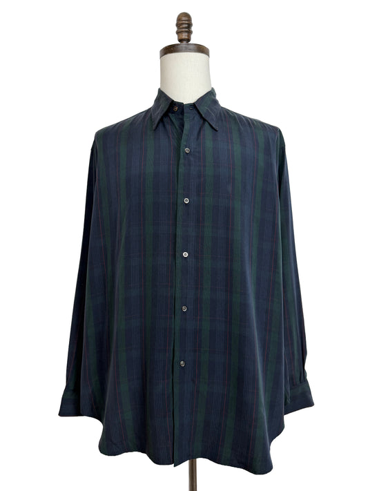 SS25 Silk Rayon Regular Collar Shirt